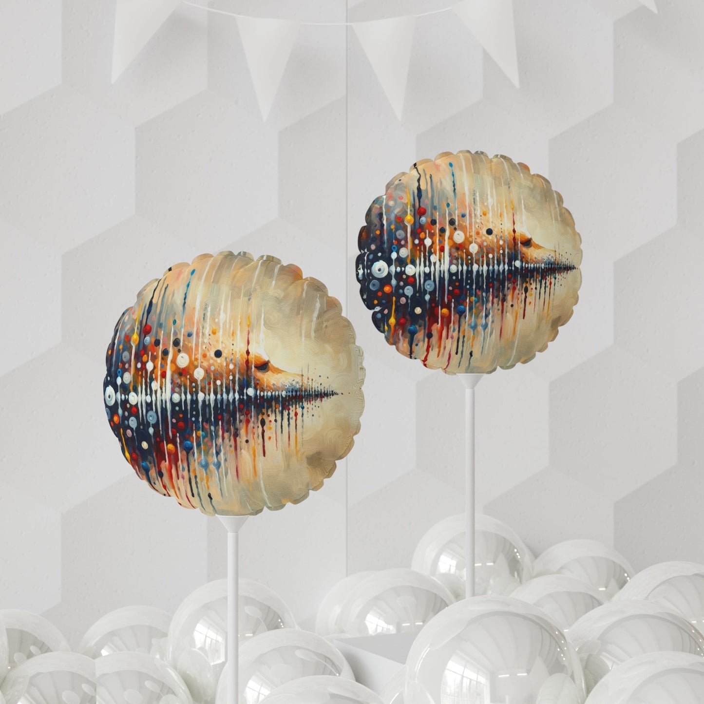 Distant Barking Echoes Balloon (Round and Heart-shaped), 11" - ATUH.ART