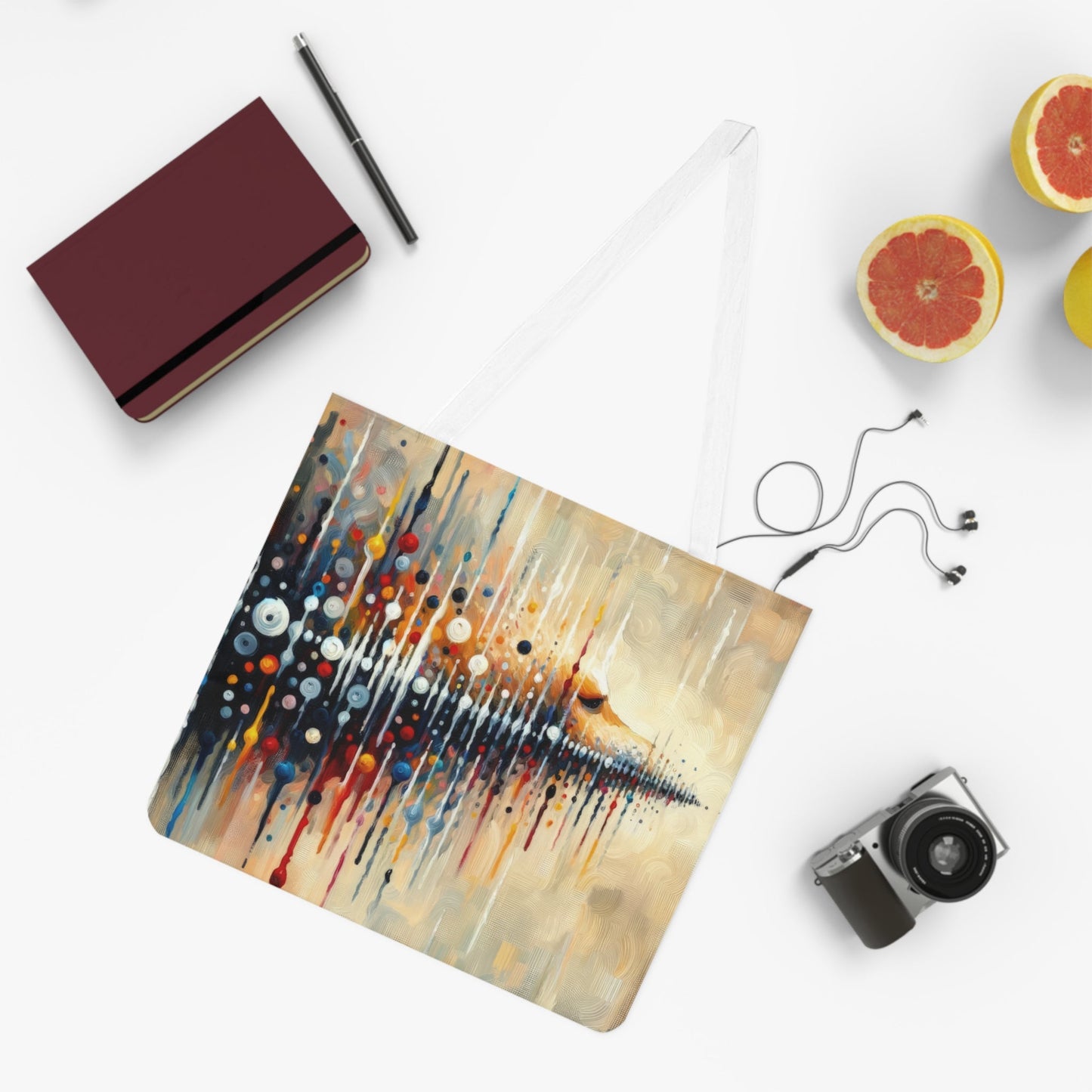 Distant Barking Echoes Shoulder Tote Bag (AOP) - ATUH.ART