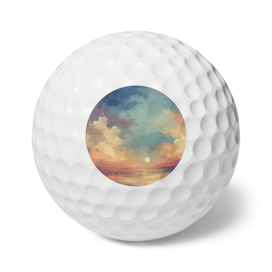 Dusky Sky Glow Golf Balls, 6pcs - ATUH.ART