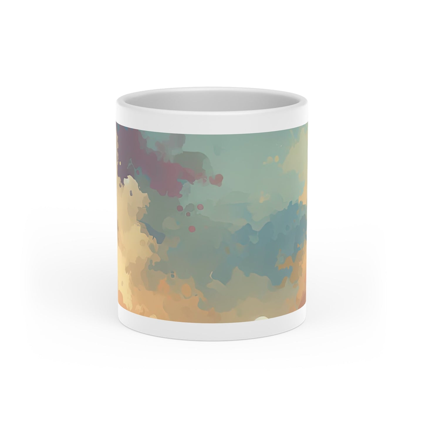 Dusky Sky Glow Heart-Shaped Mug - ATUH.ART