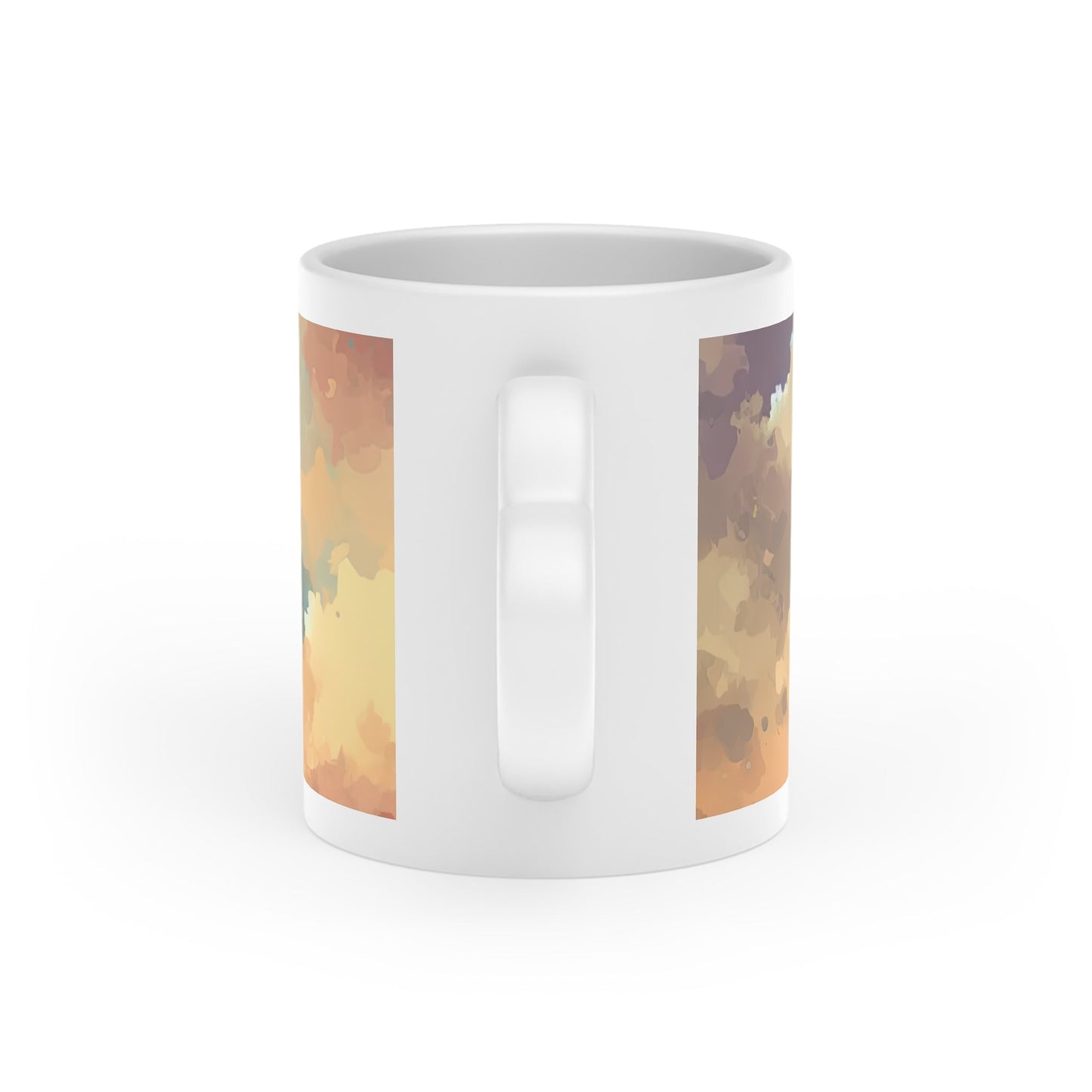 Dusky Sky Glow Heart-Shaped Mug - ATUH.ART