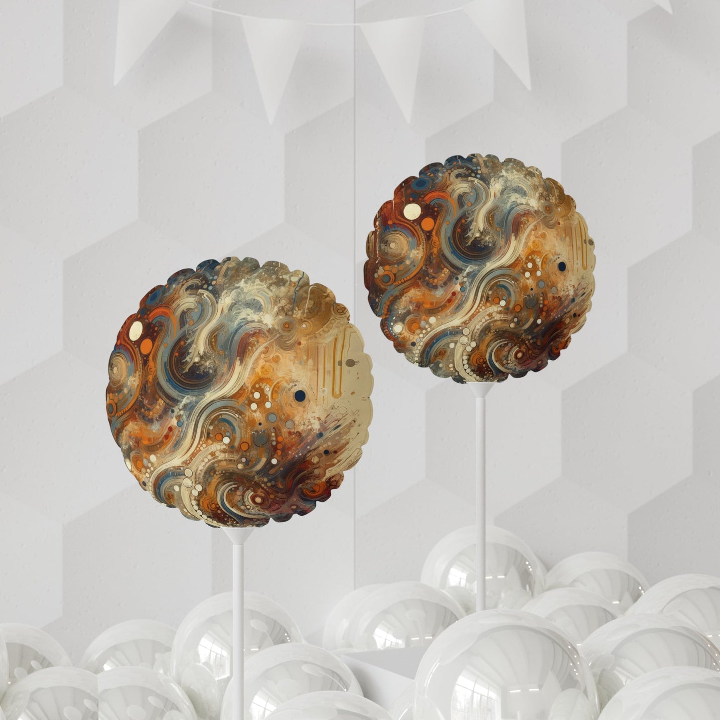 Dynamic Cultural Mosaic Balloon (Round and Heart-shaped), 11" - ATUH.ART