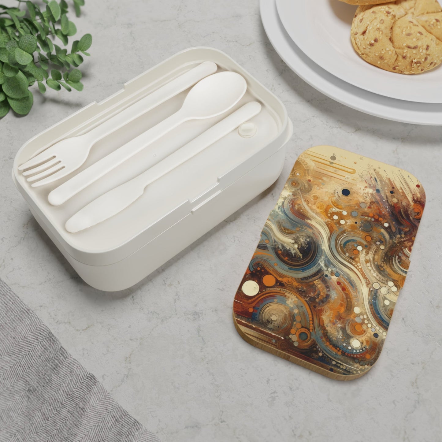 Dynamic Cultural Mosaic Bento Lunch Box - ATUH.ART