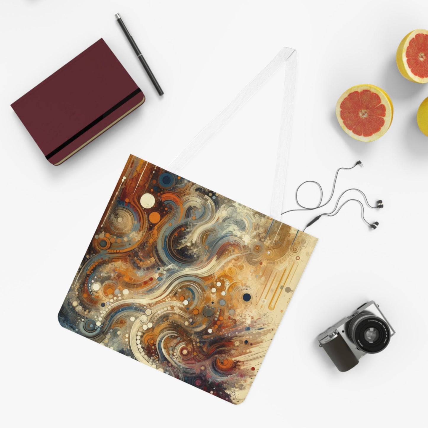 Dynamic Cultural Mosaic Shoulder Tote Bag (AOP) - ATUH.ART