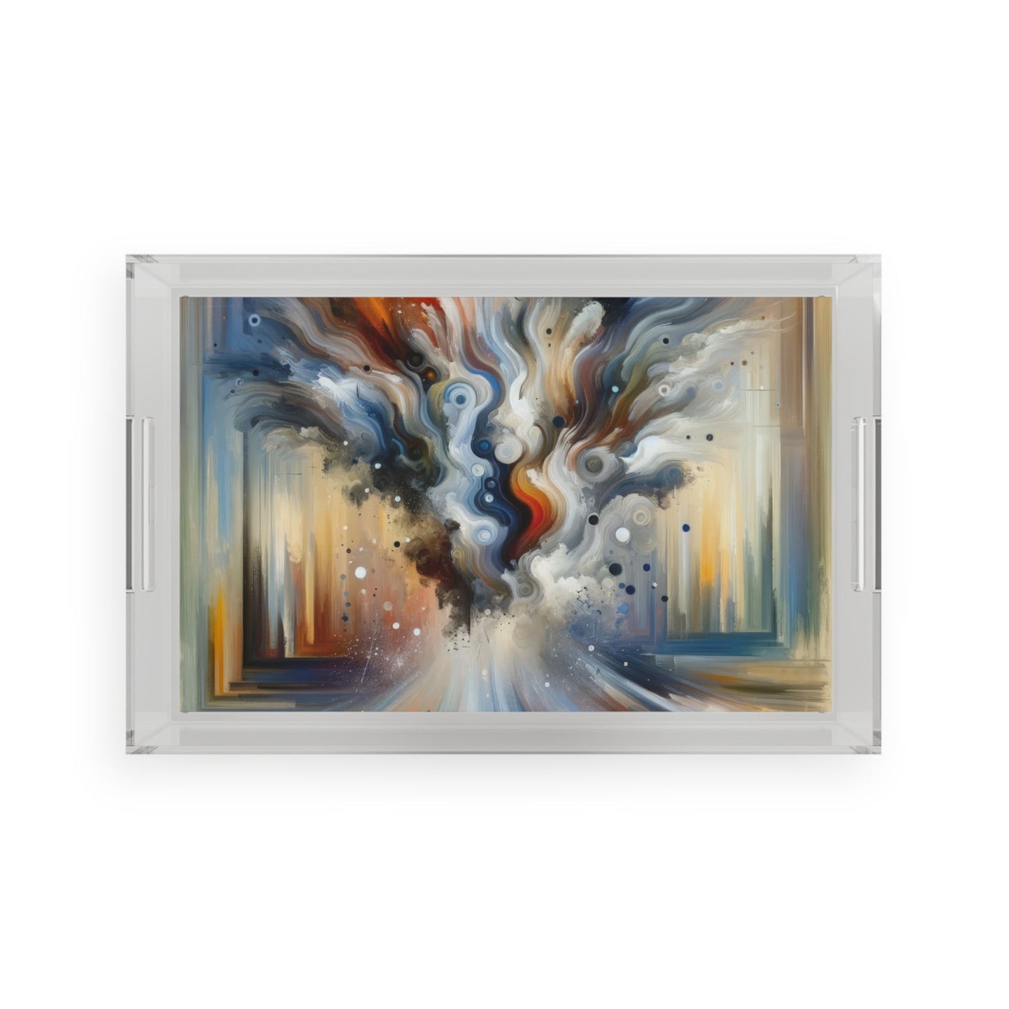 Dynamic External Influence Acrylic Serving Tray - ATUH.ART