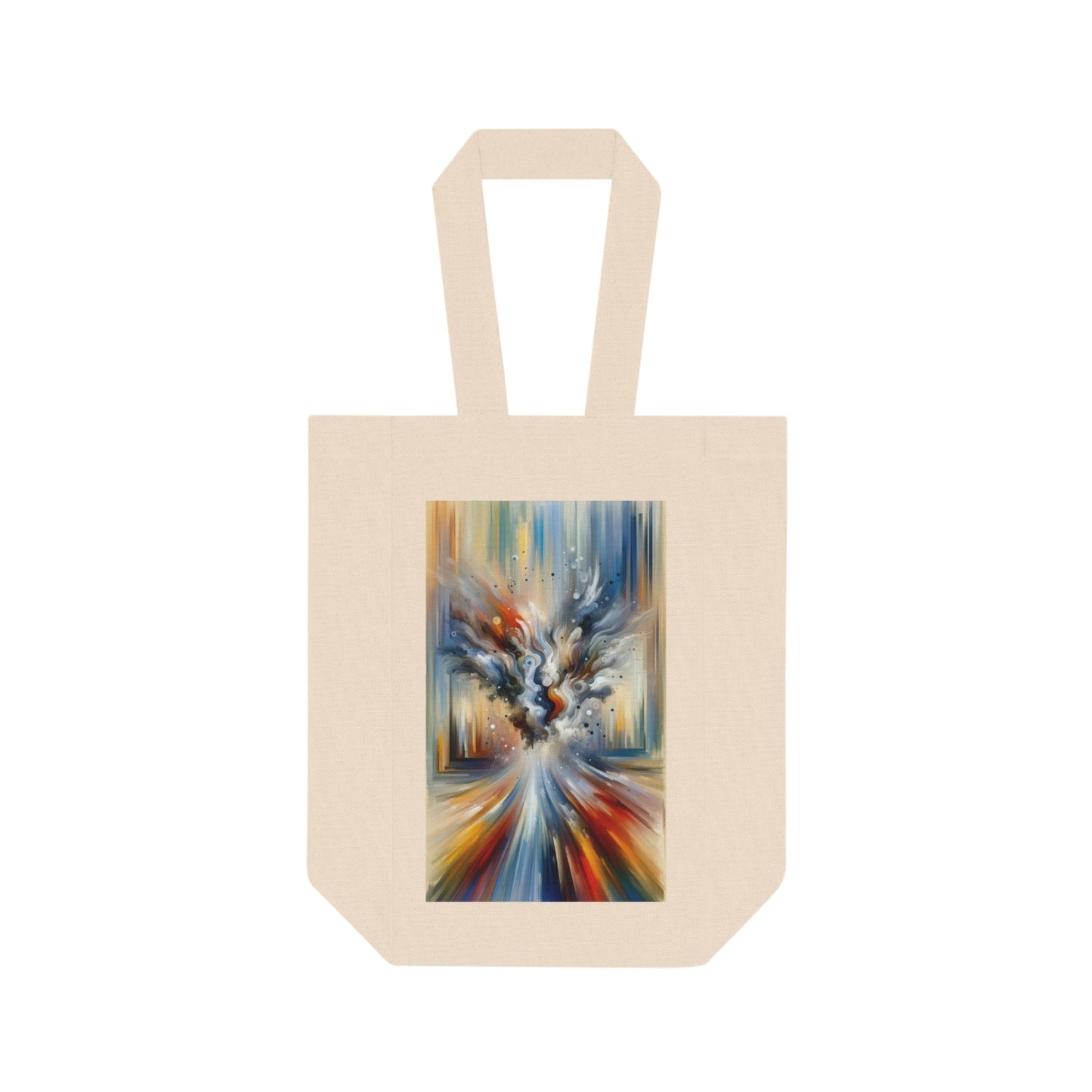 Dynamic External Influence Double Wine Tote Bag - ATUH.ART