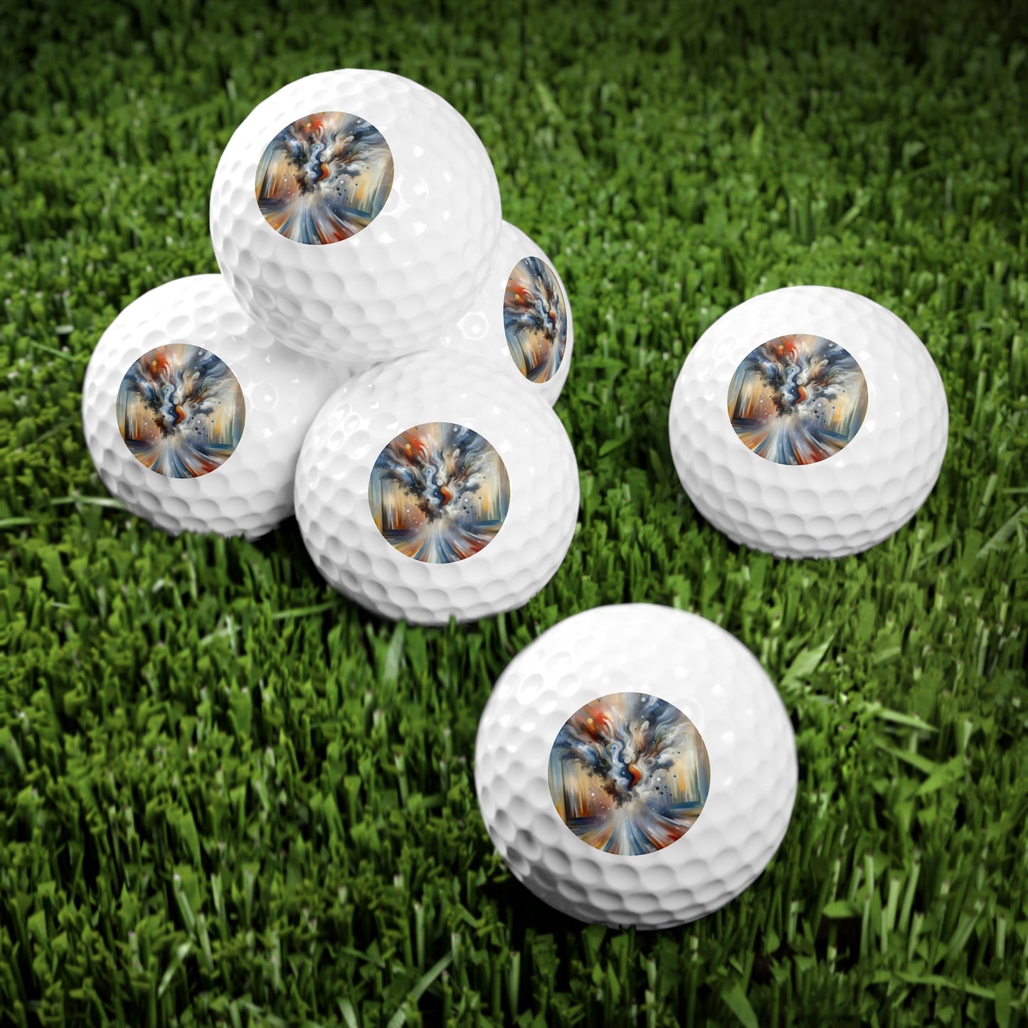 Dynamic External Influence Golf Balls, 6pcs - ATUH.ART