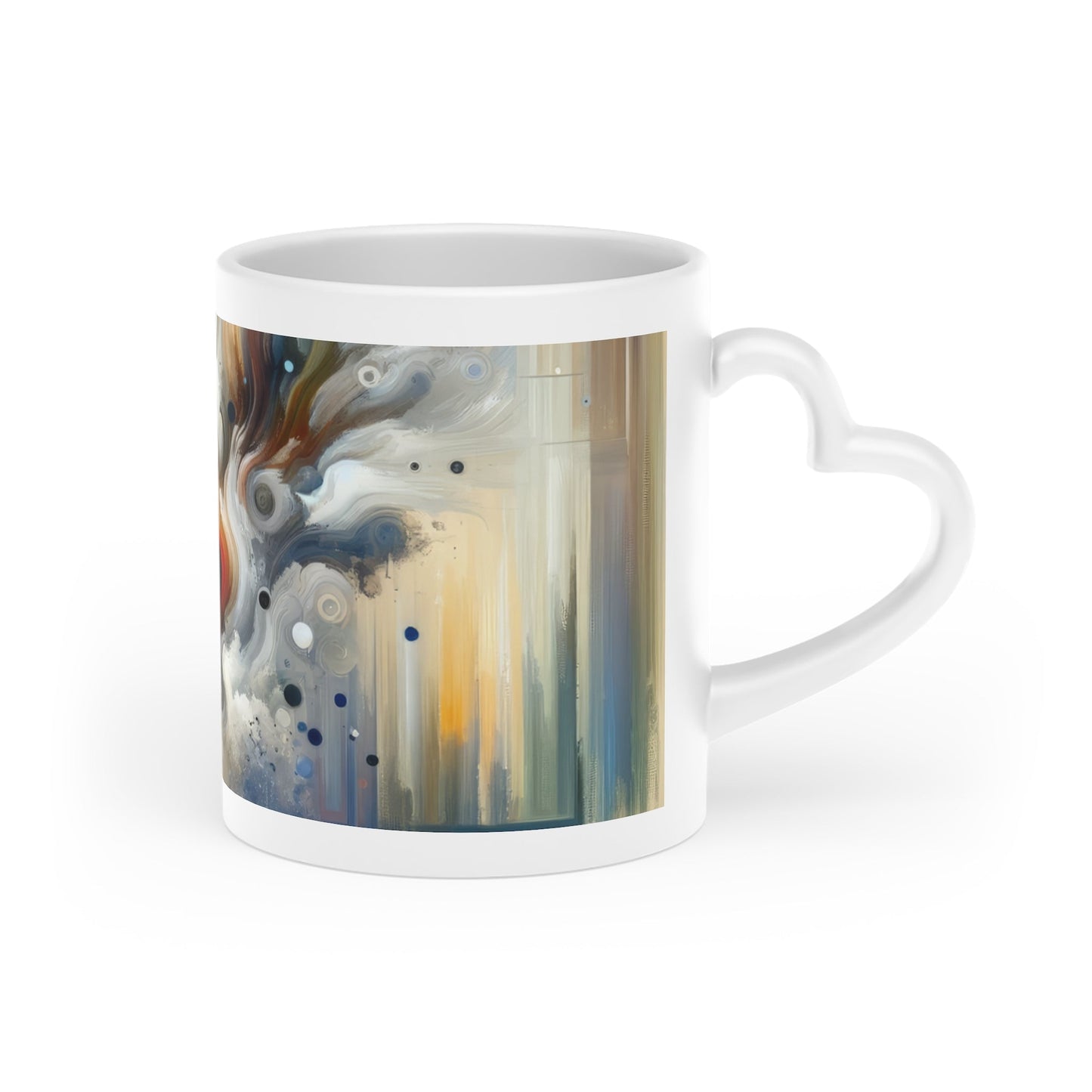 Dynamic External Influence Heart-Shaped Mug - ATUH.ART