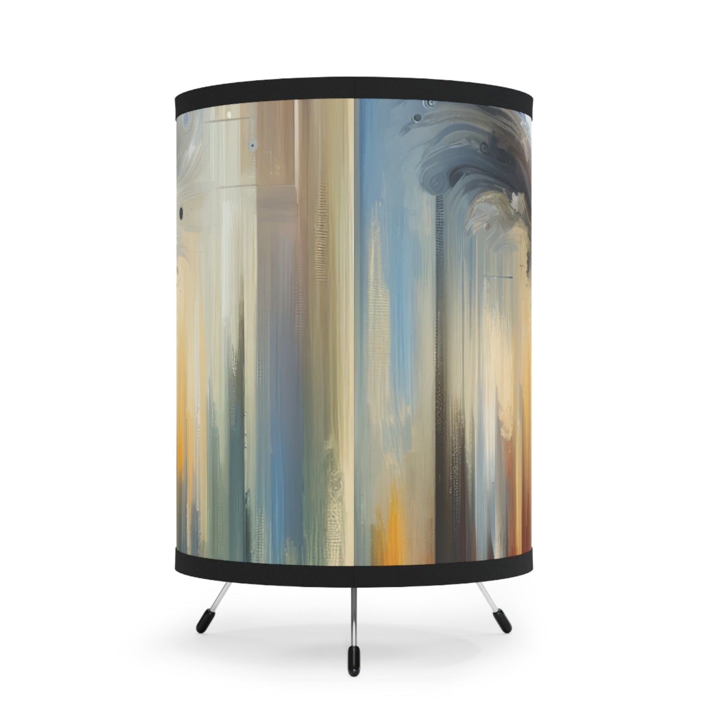 Dynamic External Influence Tripod Lamp with High-Res Printed Shade, US\CA plug - ATUH.ART