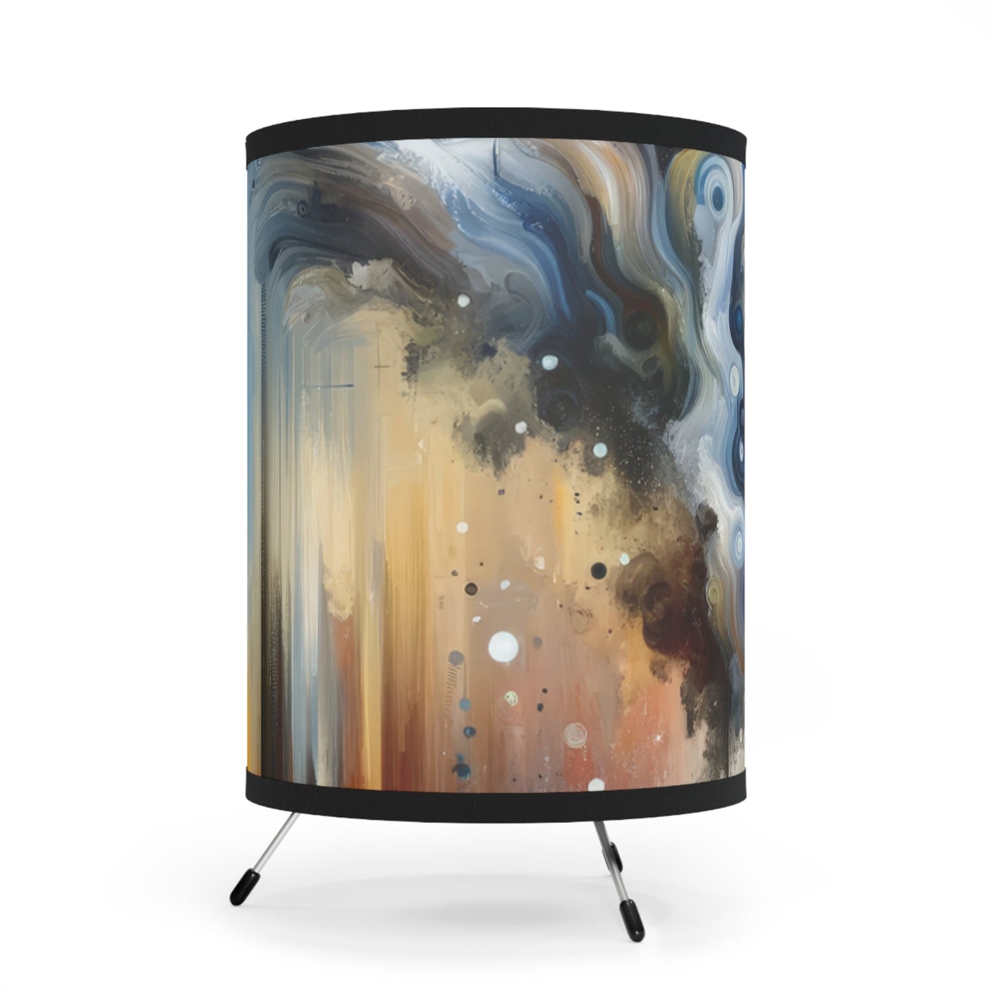 Dynamic External Influence Tripod Lamp with High-Res Printed Shade, US\CA plug - ATUH.ART