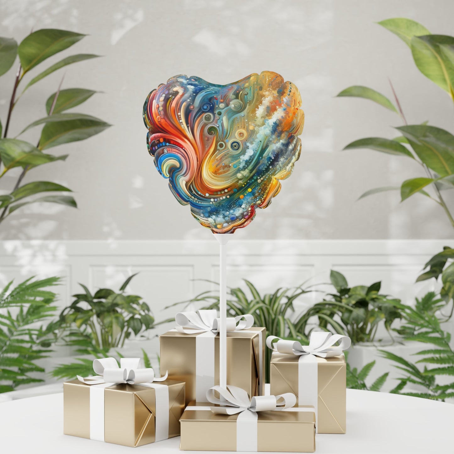 Dynamic Unity Tapestry Balloon (Round and Heart-shaped), 11" - ATUH.ART