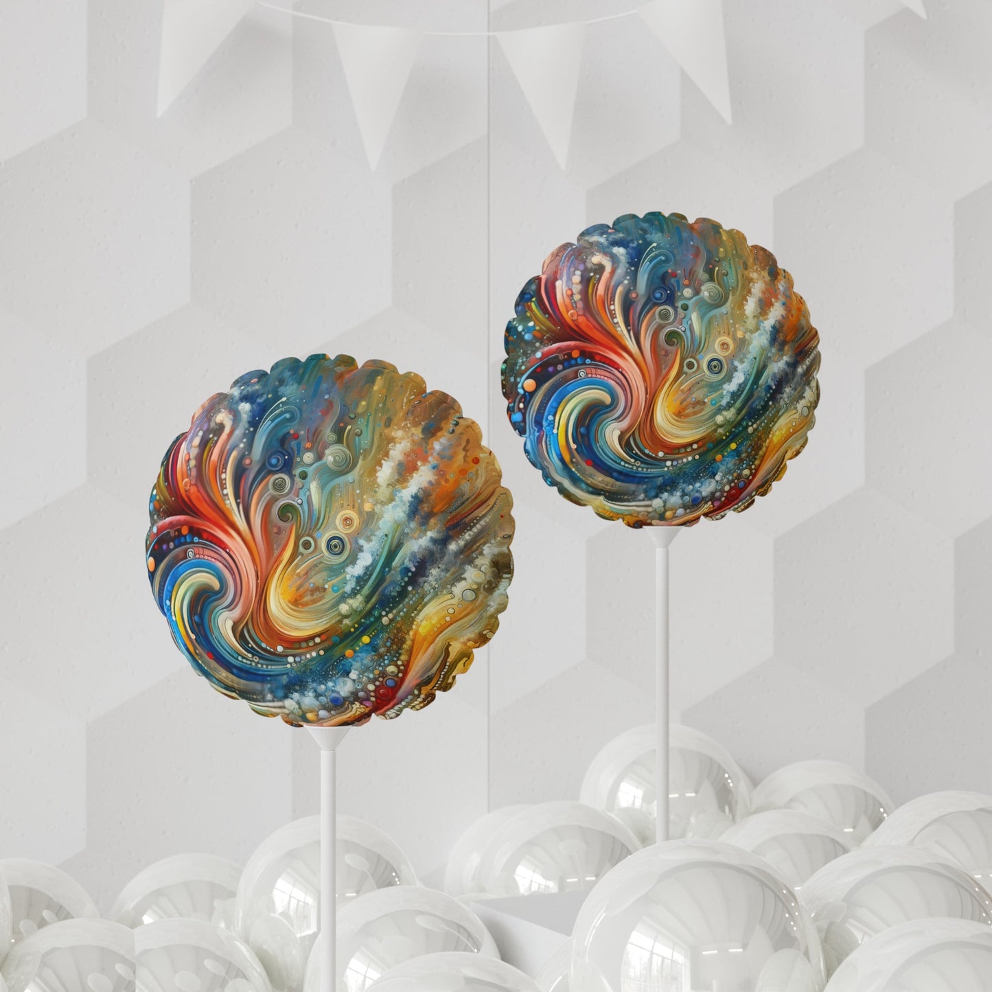 Dynamic Unity Tapestry Balloon (Round and Heart-shaped), 11" - ATUH.ART