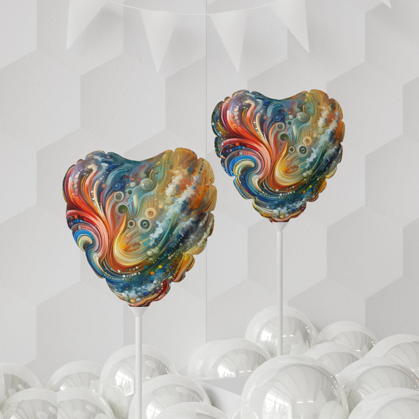 Dynamic Unity Tapestry Balloon (Round and Heart-shaped), 11" - ATUH.ART