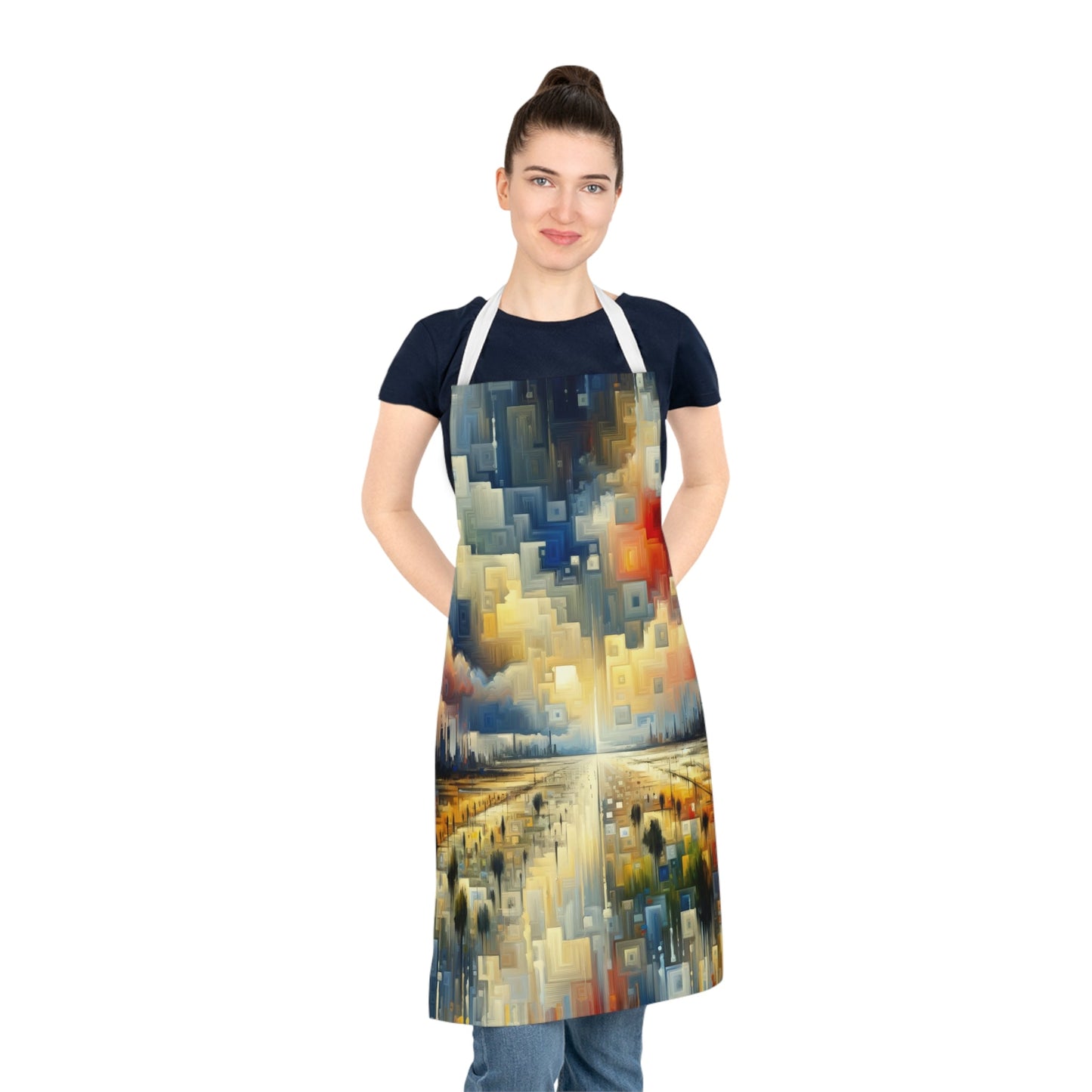 Earnest Gathering Rainwater Adult Apron (AOP) - ATUH.ART