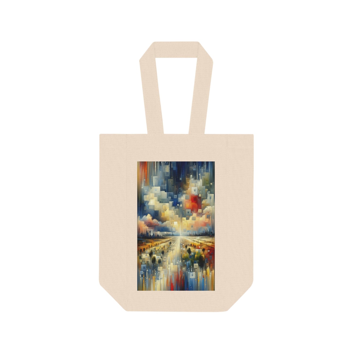Earnest Gathering Rainwater Double Wine Tote Bag - ATUH.ART