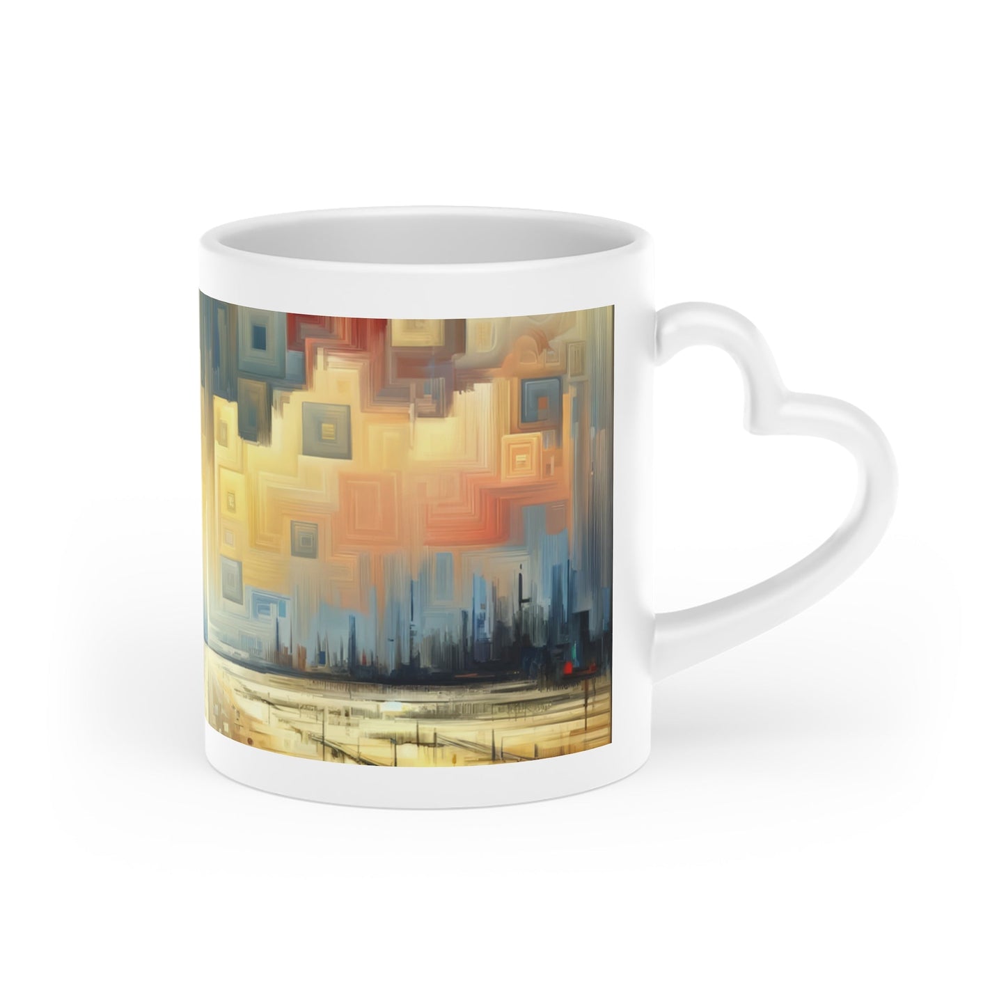 Earnest Gathering Rainwater Heart-Shaped Mug - ATUH.ART