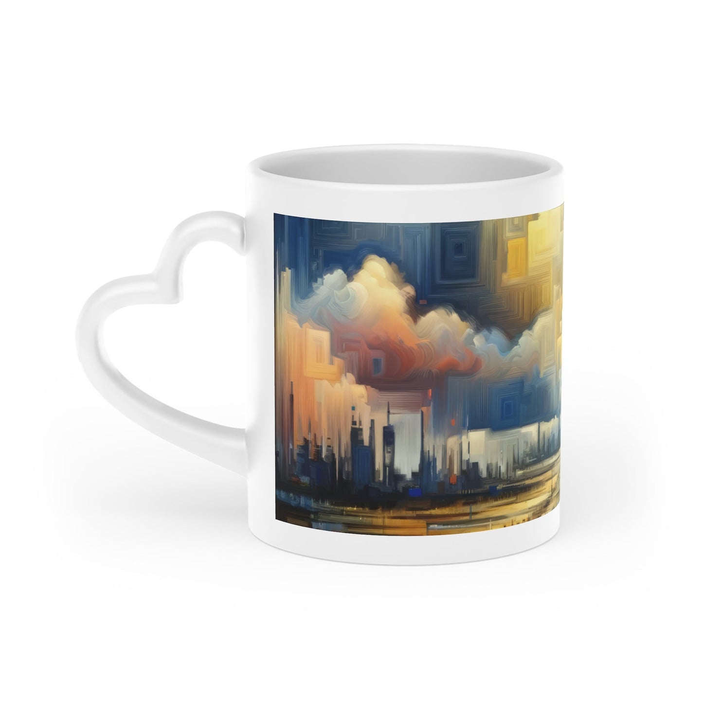 Earnest Gathering Rainwater Heart-Shaped Mug - ATUH.ART