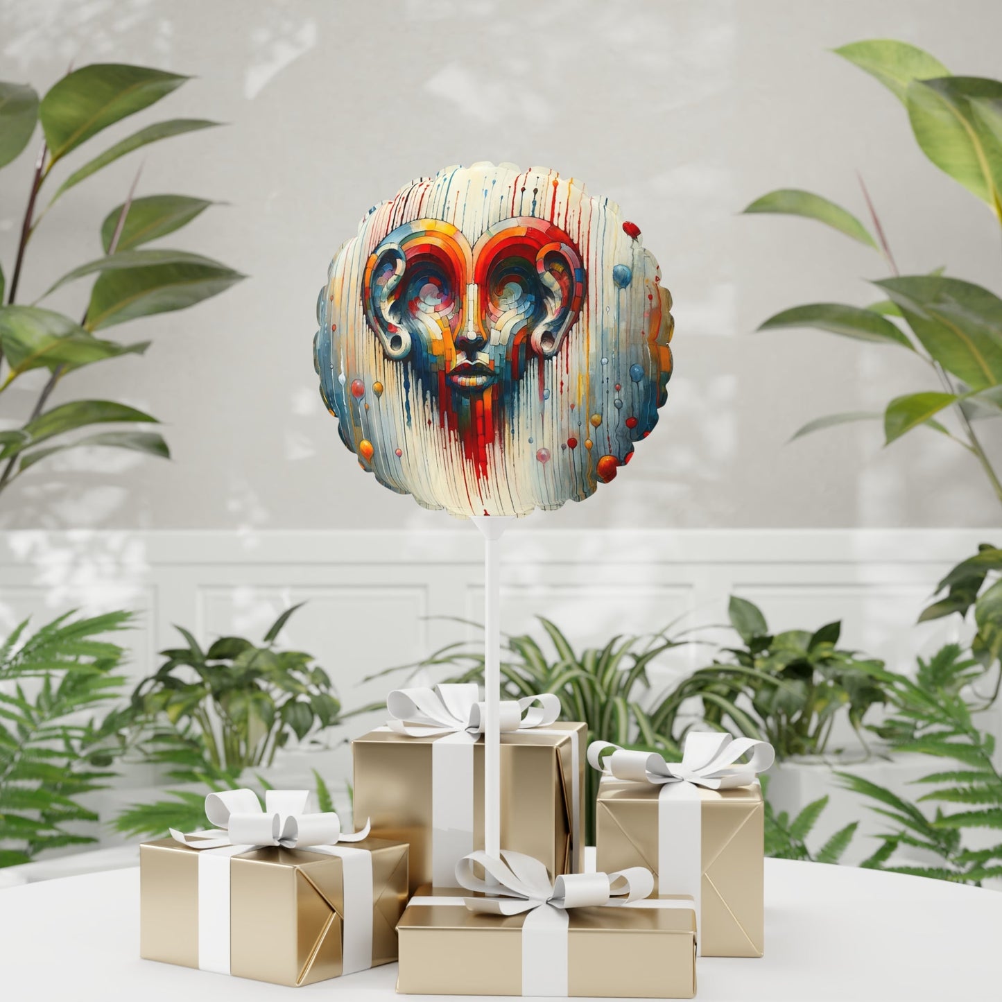 Ears Heart Expression Balloon (Round and Heart-shaped), 11" - ATUH.ART