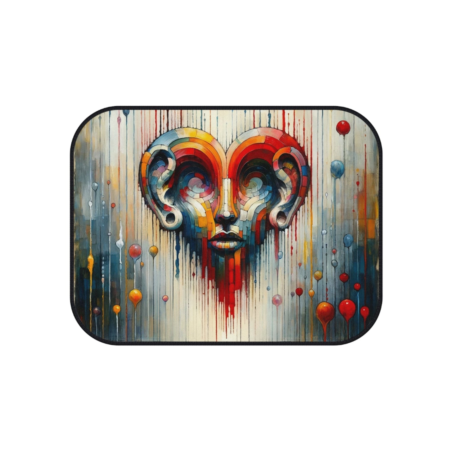 Ears Heart Expression Car Mats (Set of 4) - ATUH.ART