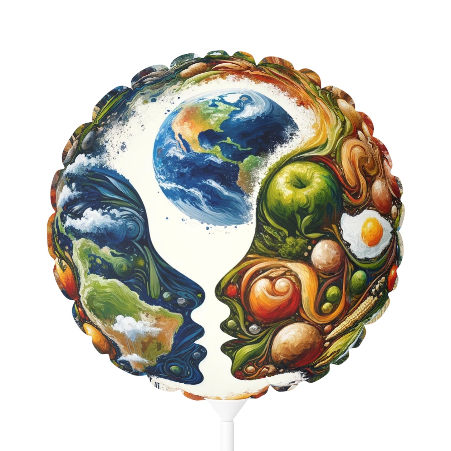 Earthly Dialogue Feast Balloon (Round and Heart-shaped), 11" - ATUH.ART