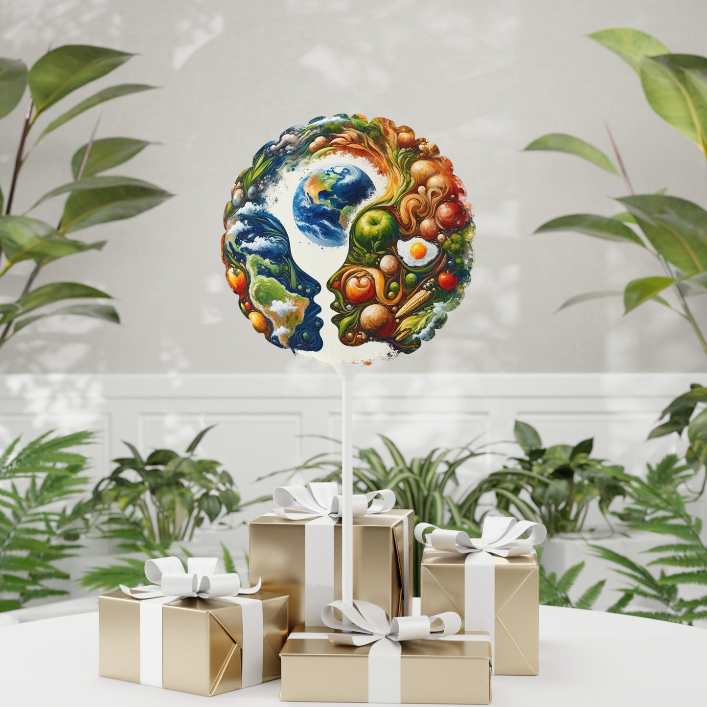 Earthly Dialogue Feast Balloon (Round and Heart-shaped), 11" - ATUH.ART