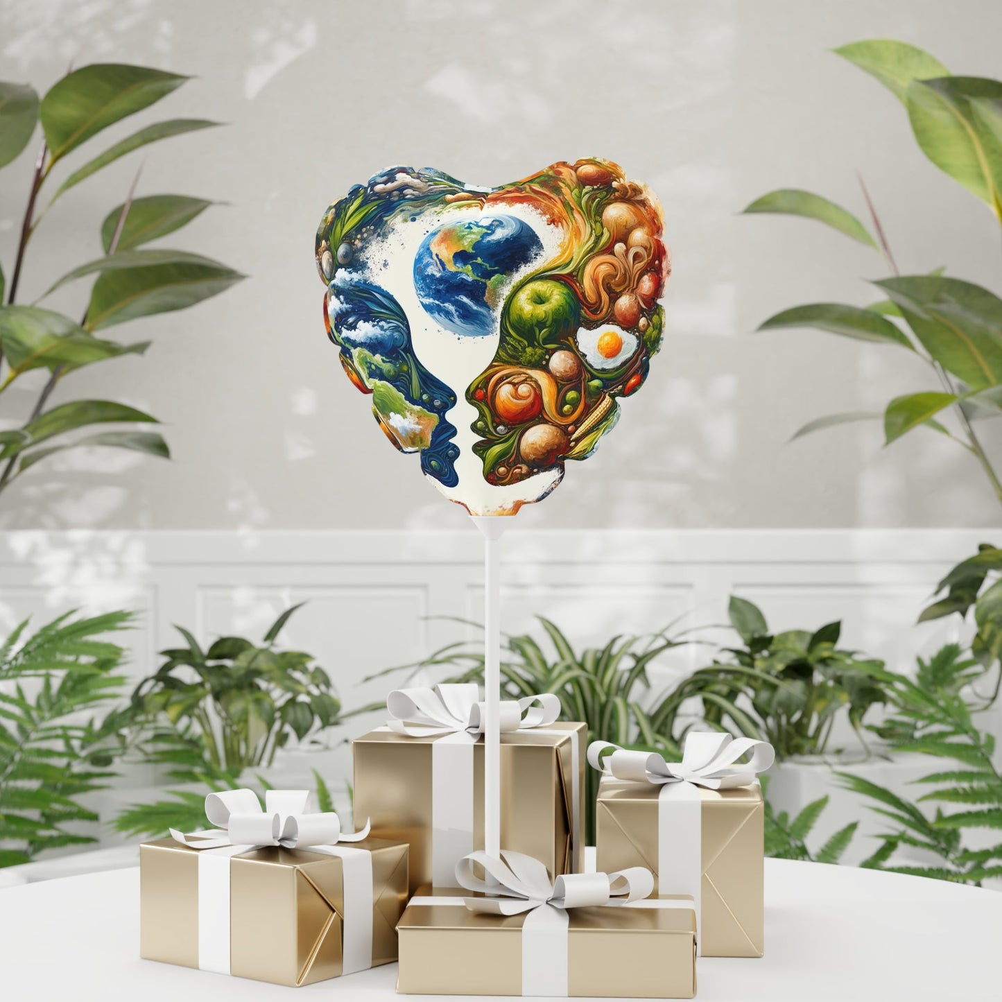 Earthly Dialogue Feast Balloon (Round and Heart-shaped), 11" - ATUH.ART