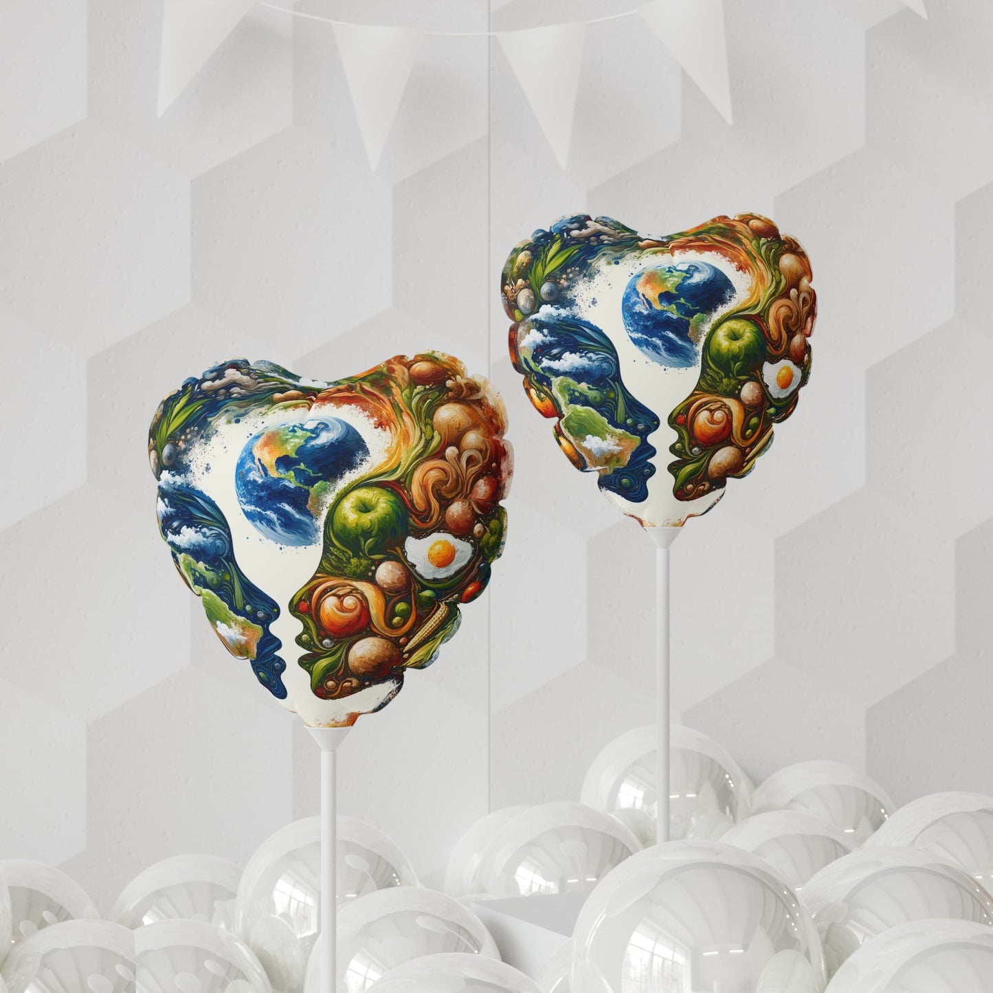 Earthly Dialogue Feast Balloon (Round and Heart-shaped), 11" - ATUH.ART