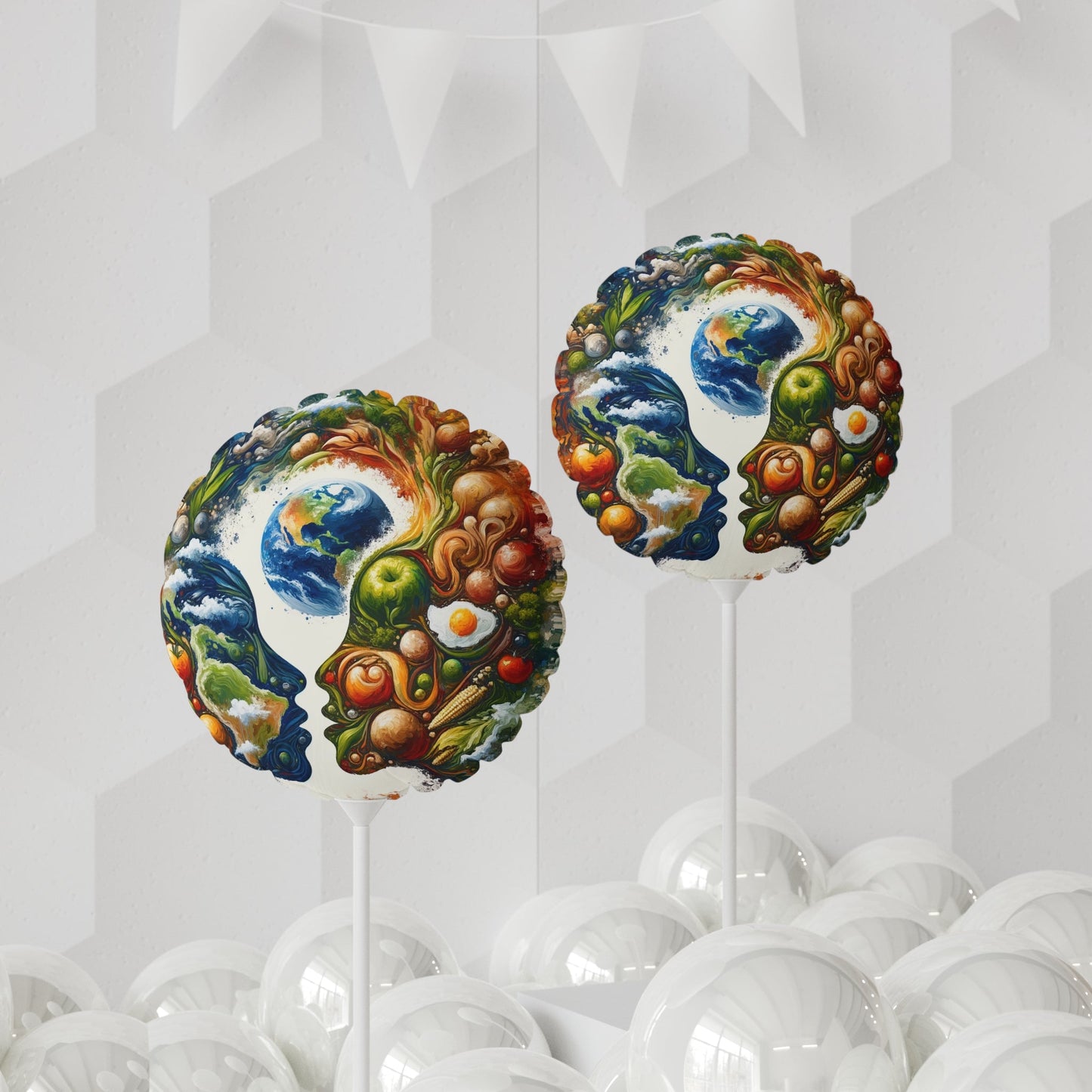 Earthly Dialogue Feast Balloon (Round and Heart-shaped), 11" - ATUH.ART
