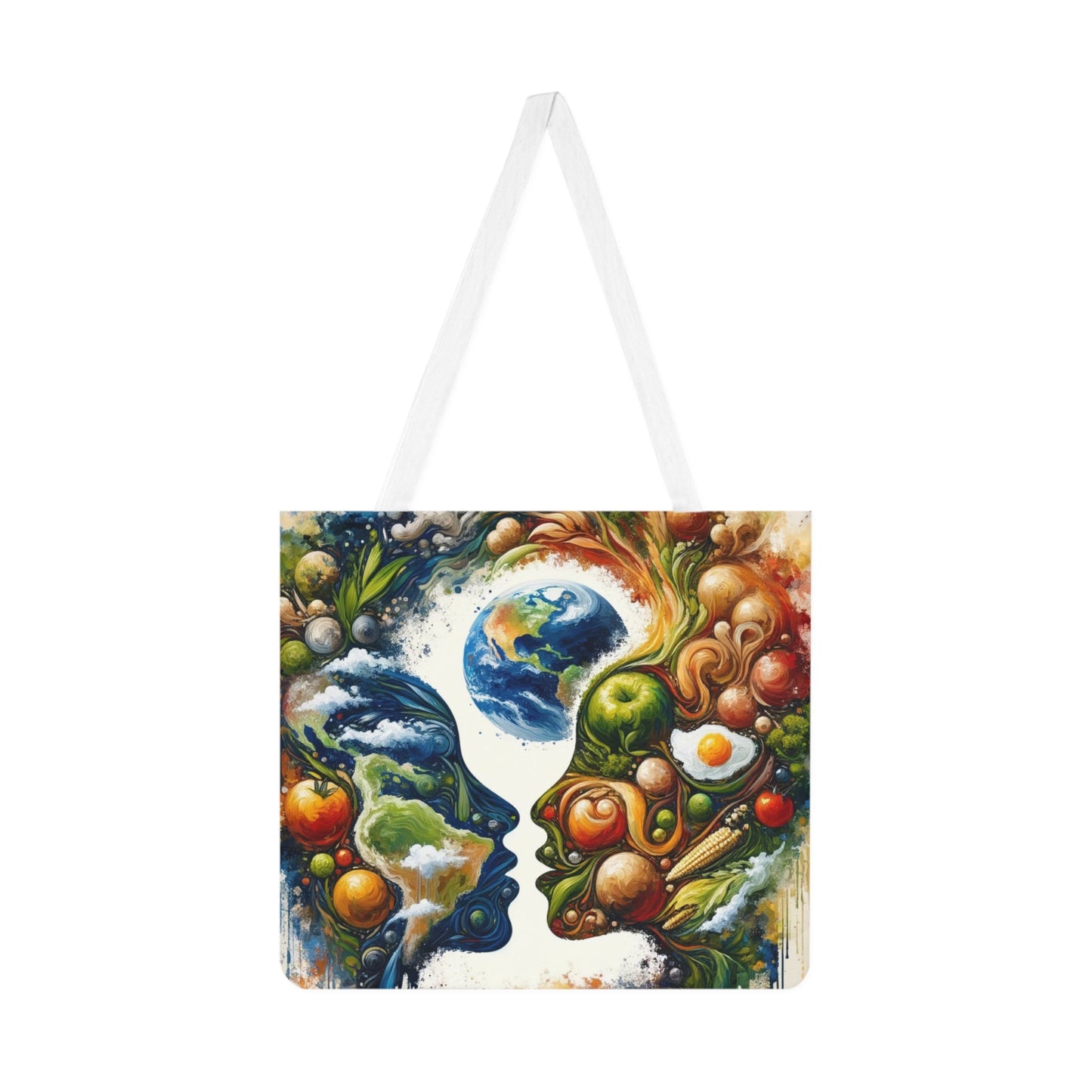 Earthly Dialogue Feast Shoulder Tote Bag (AOP) - ATUH.ART