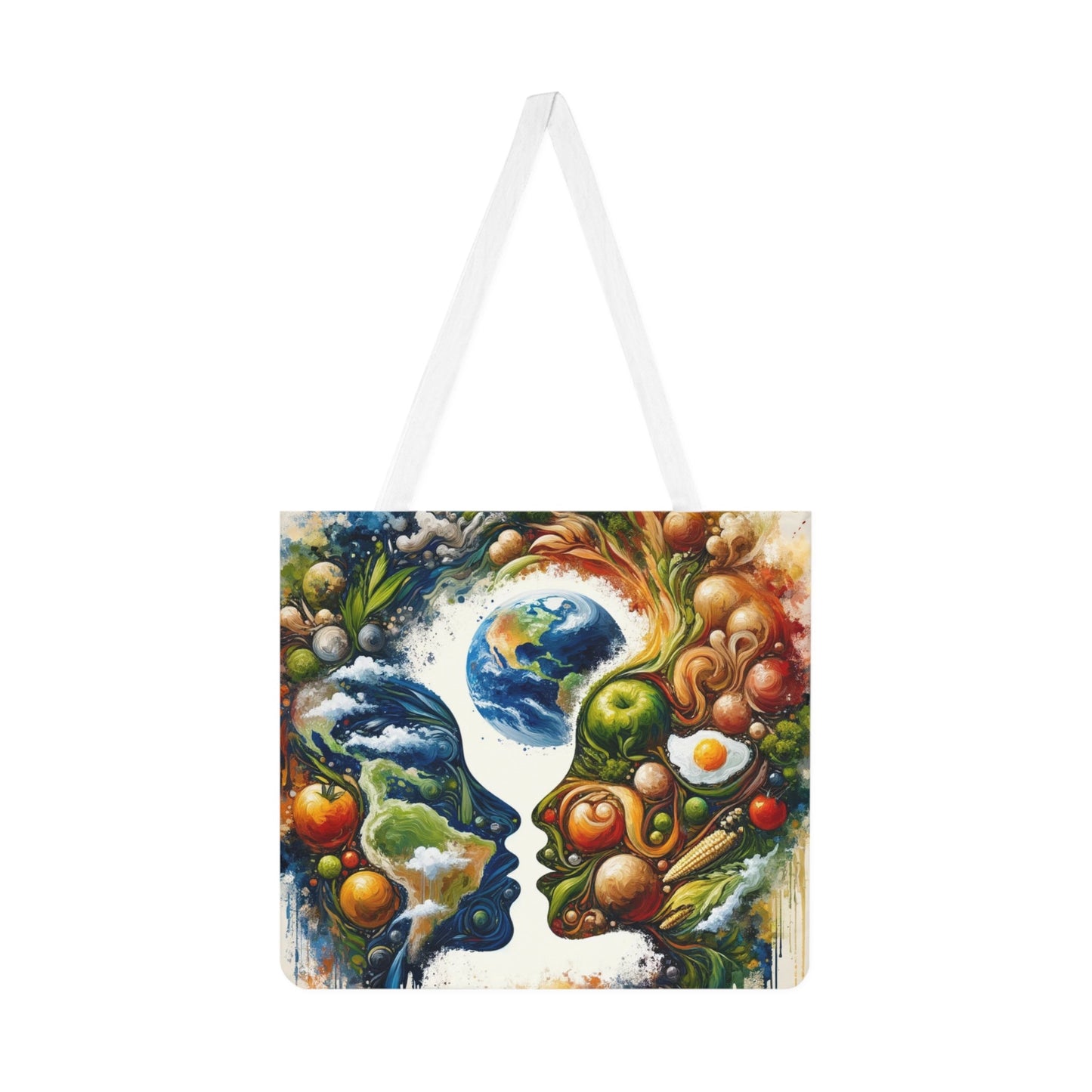 Earthly Dialogue Feast Shoulder Tote Bag (AOP) - ATUH.ART