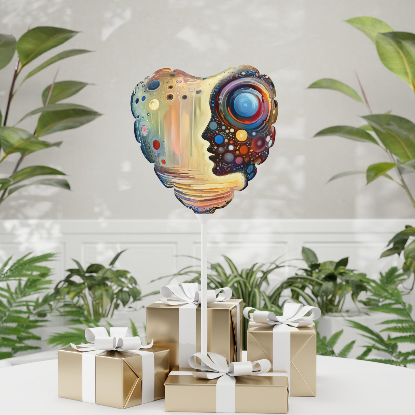 Echoed Intrinsic Universality Balloon (Round and Heart-shaped), 11" - ATUH.ART