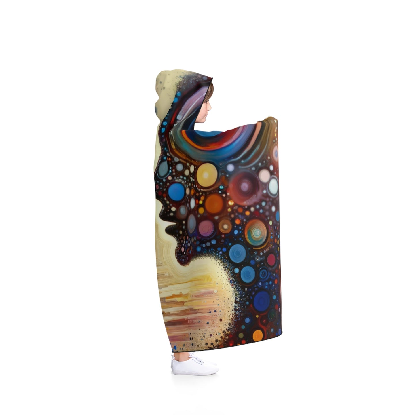Echoed Intrinsic Universality Hooded Blanket - ATUH.ART