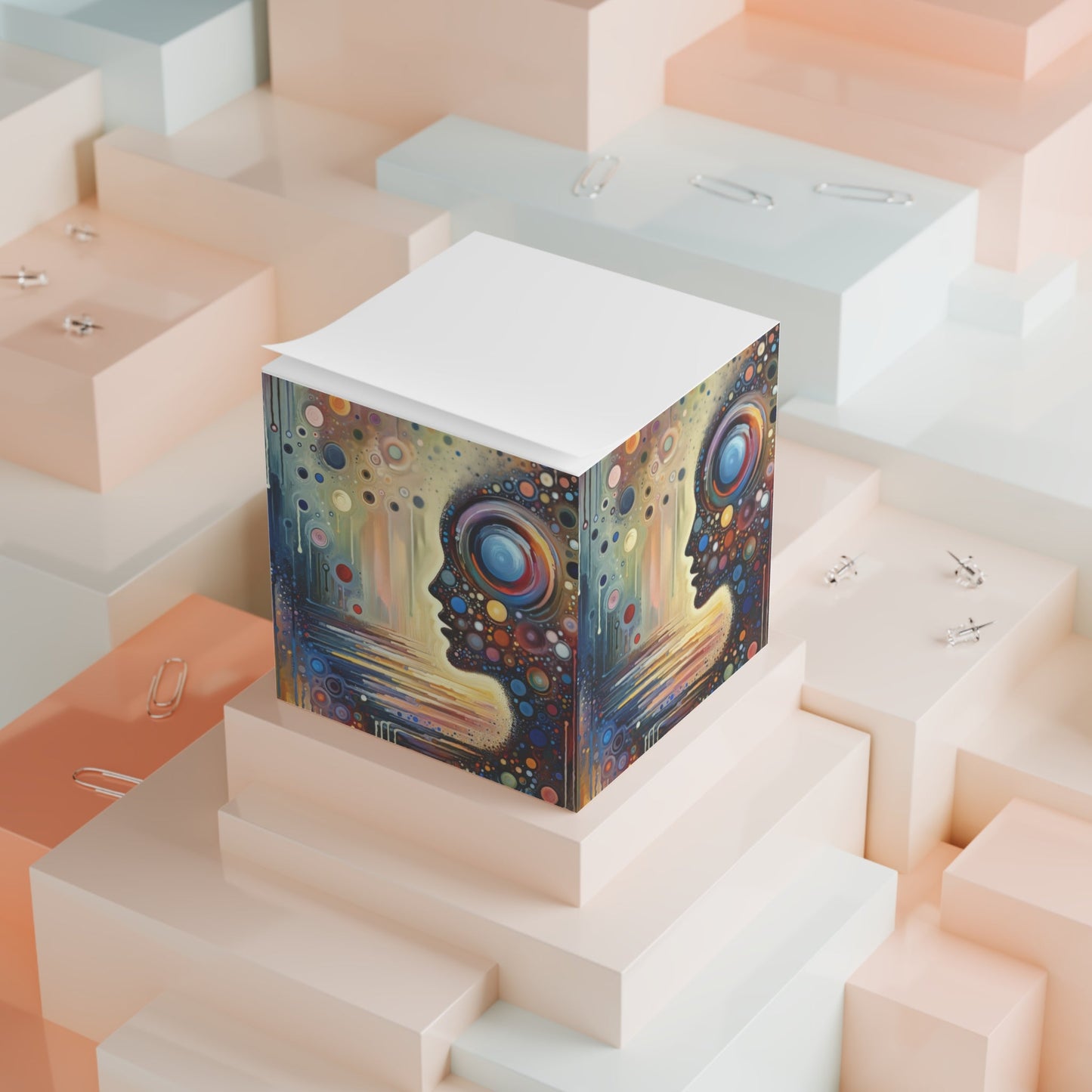 Echoed Intrinsic Universality Note Cube - ATUH.ART