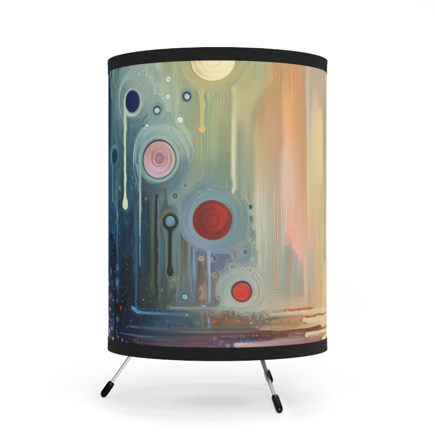 Echoed Intrinsic Universality Tripod Lamp with High-Res Printed Shade, US\CA plug - ATUH.ART