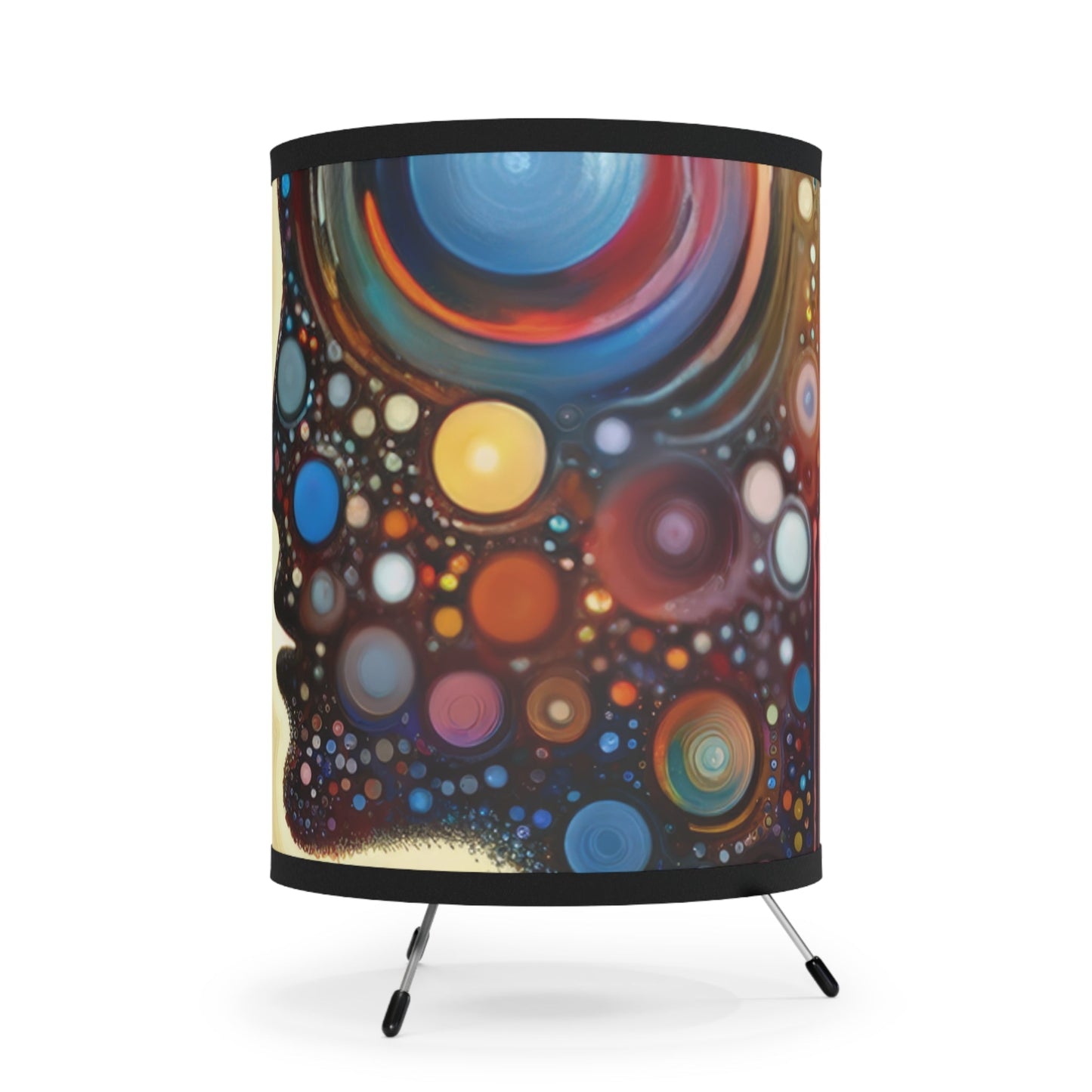 Echoed Intrinsic Universality Tripod Lamp with High-Res Printed Shade, US\CA plug - ATUH.ART