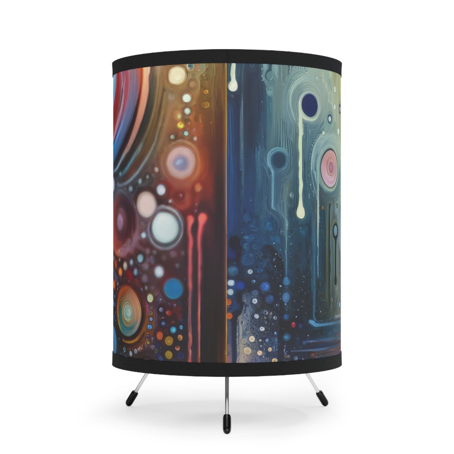Echoed Intrinsic Universality Tripod Lamp with High-Res Printed Shade, US\CA plug - ATUH.ART