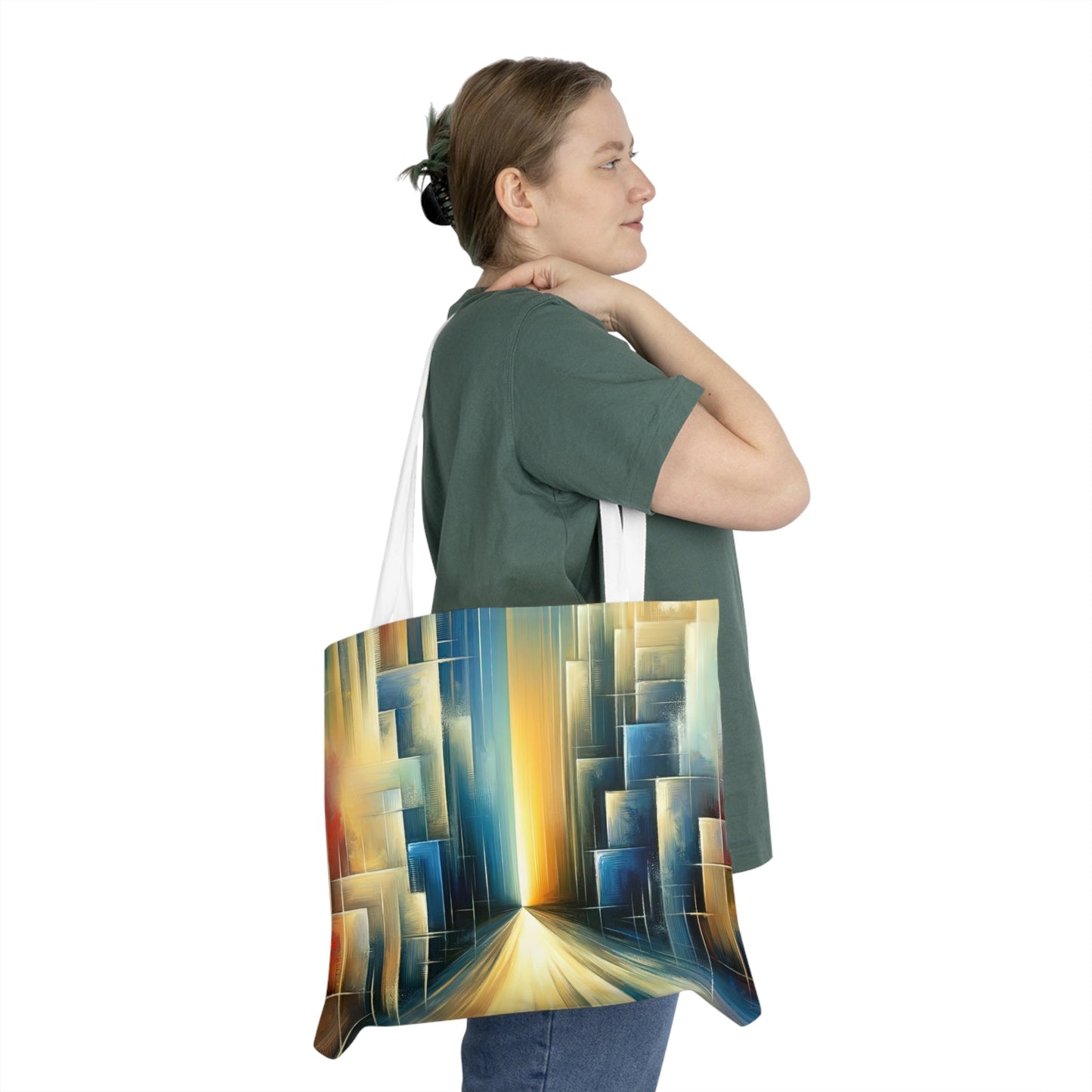Echoes Dissolving Light Shoulder Tote Bag (AOP) - ATUH.ART