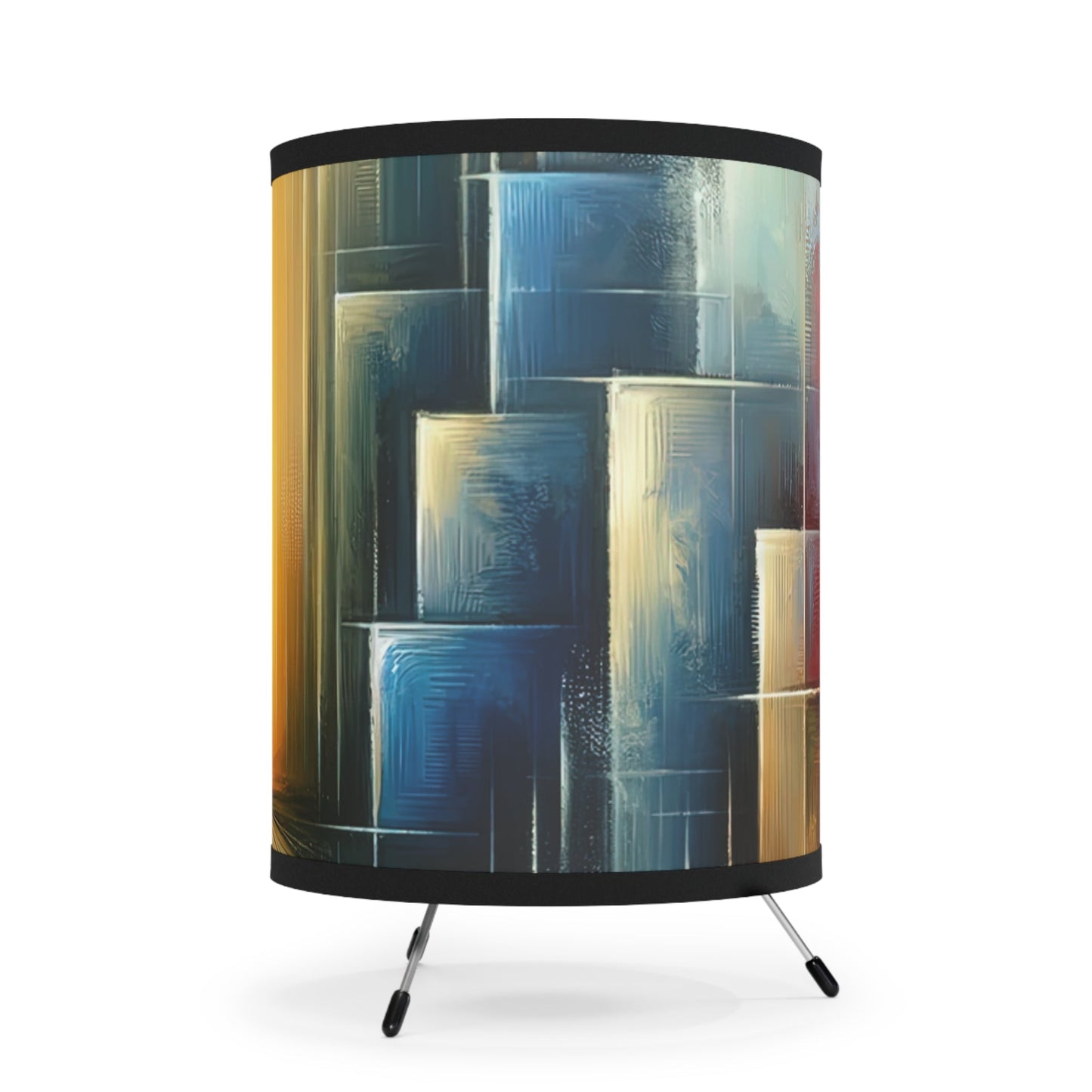 Echoes Dissolving Light Tripod Lamp with High-Res Printed Shade, US\CA plug - ATUH.ART