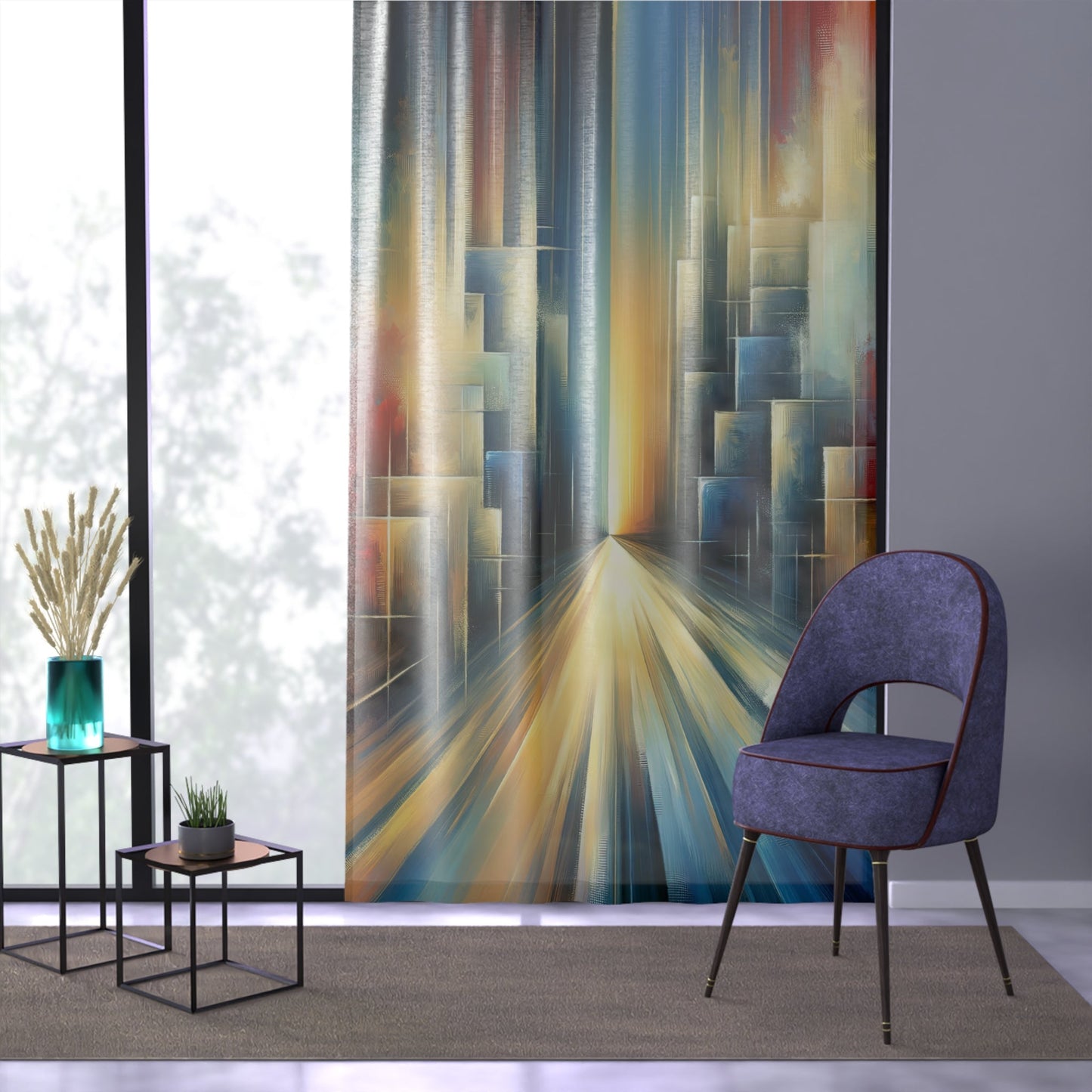 Echoes Dissolving Light Window Curtain - ATUH.ART