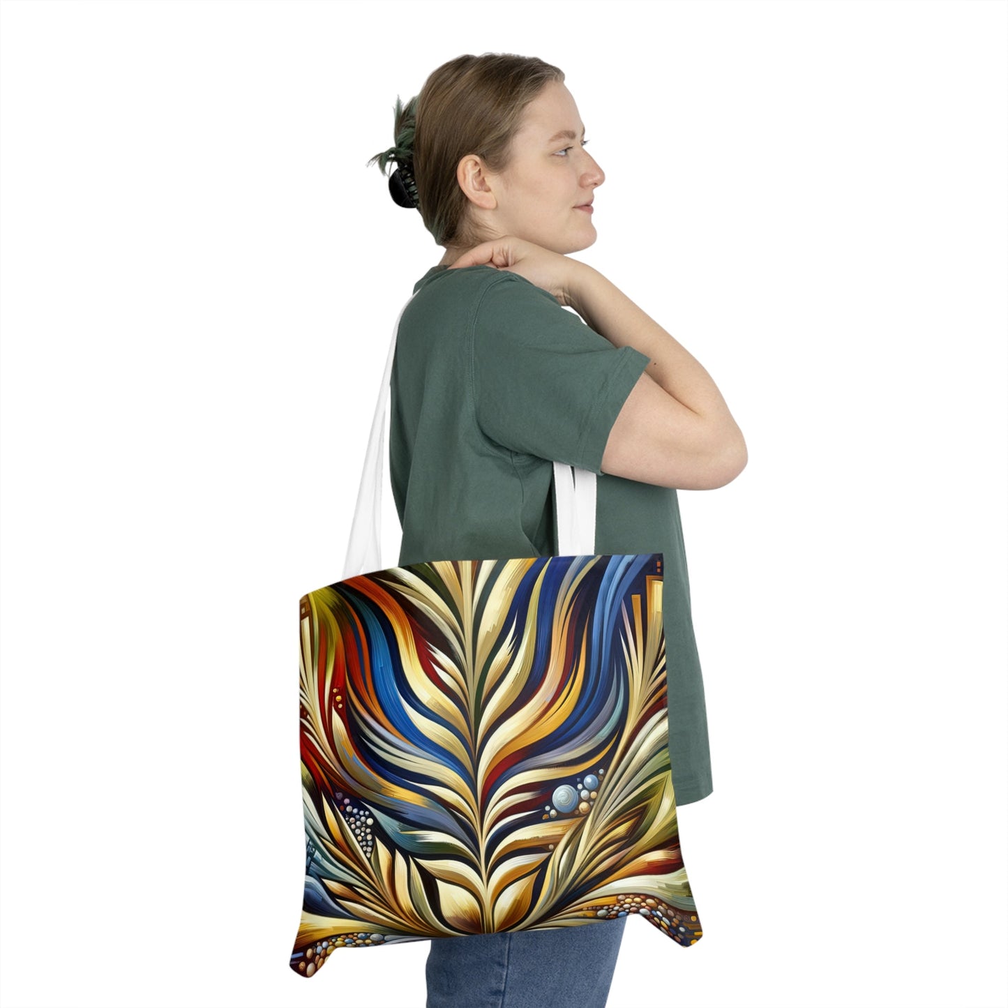 Efficacy Seed Growth Shoulder Tote Bag (AOP) - ATUH.ART