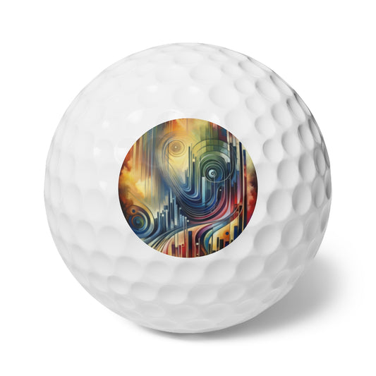Effort Amplifies Outcome Golf Balls, 6pcs - ATUH.ART