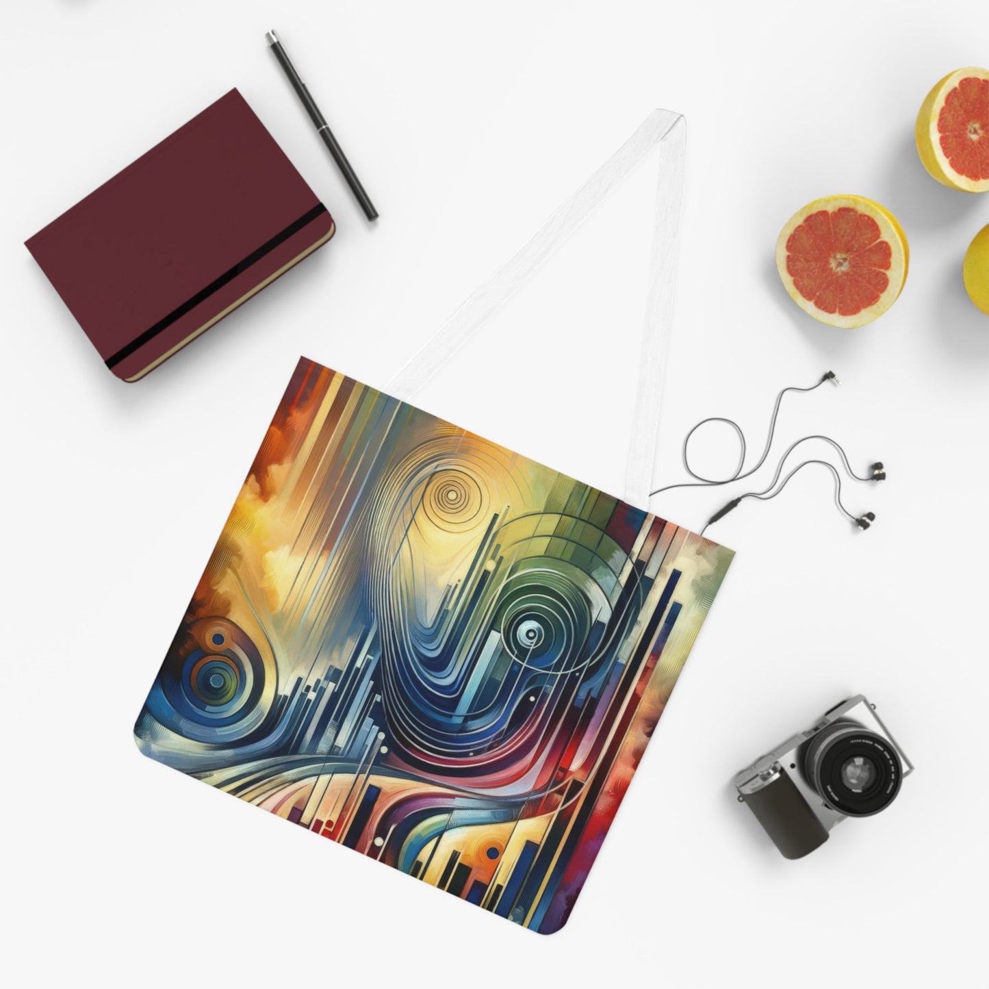 Effort Amplifies Outcome Shoulder Tote Bag (AOP) - ATUH.ART