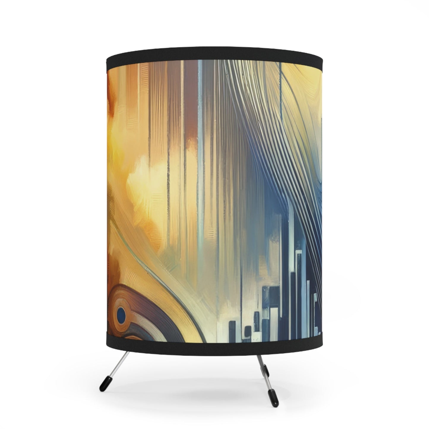 Effort Amplifies Outcome Tripod Lamp with High-Res Printed Shade, US\CA plug - ATUH.ART