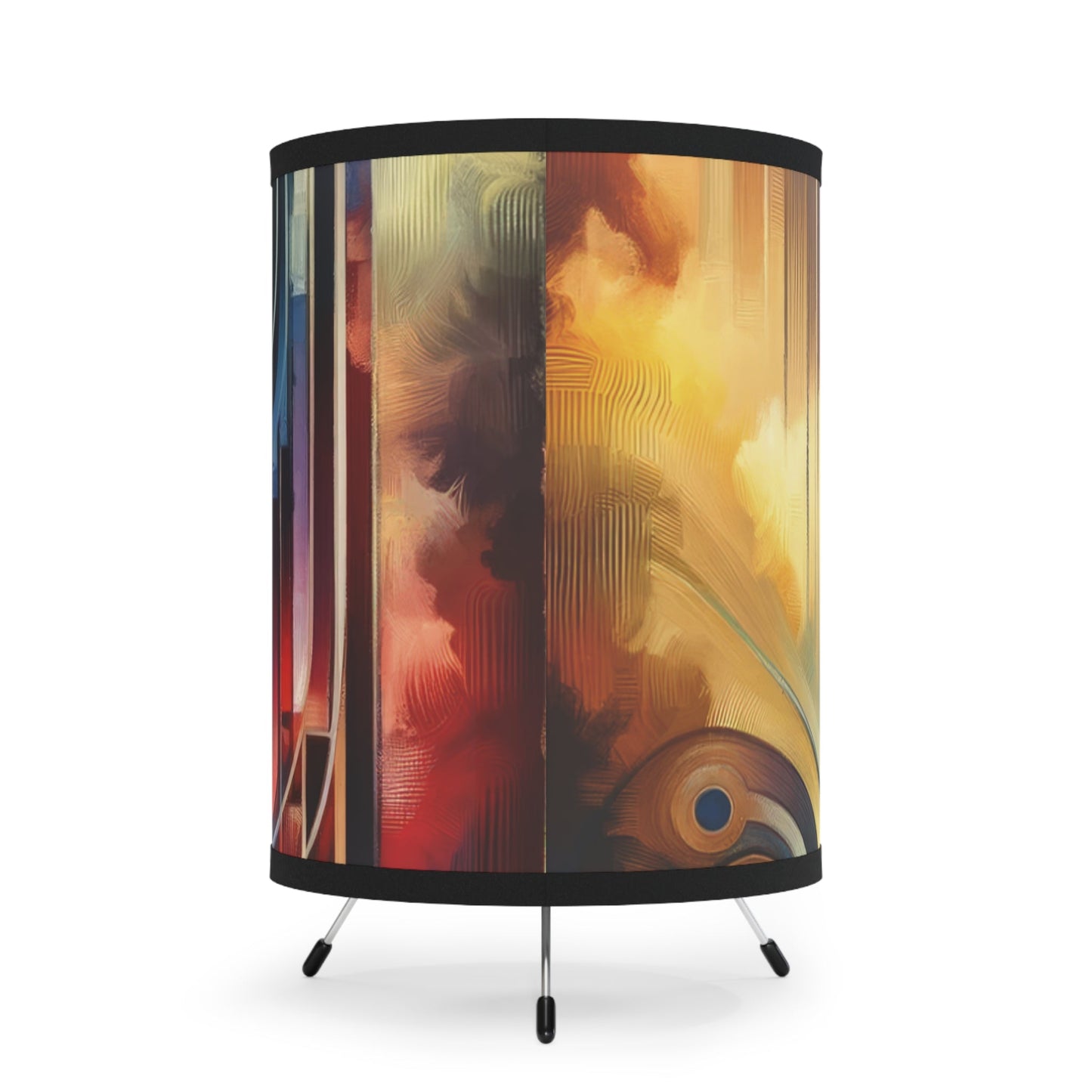 Effort Amplifies Outcome Tripod Lamp with High-Res Printed Shade, US\CA plug - ATUH.ART