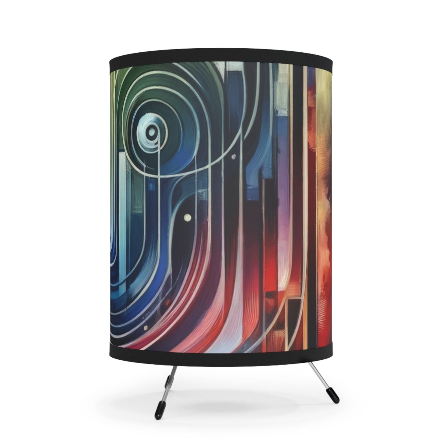 Effort Amplifies Outcome Tripod Lamp with High-Res Printed Shade, US\CA plug - ATUH.ART