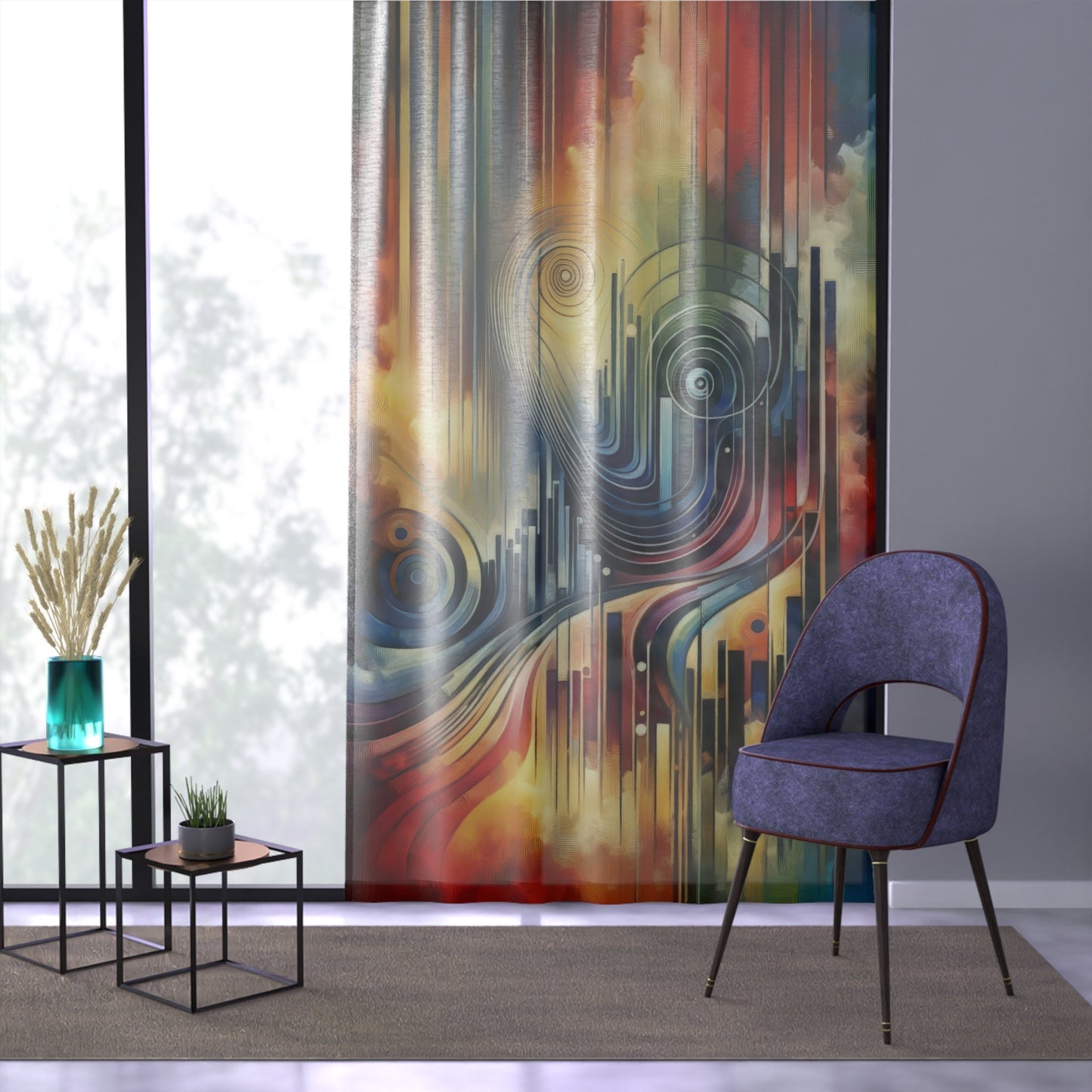 Effort Amplifies Outcome Window Curtain - ATUH.ART