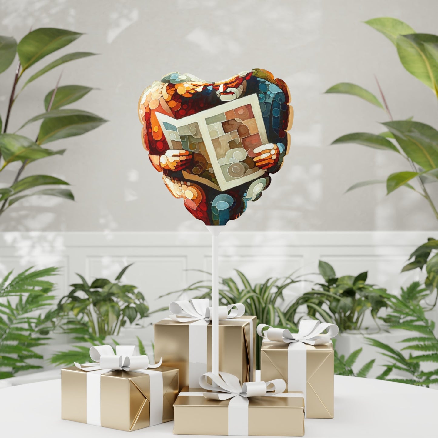 Elderly Unity Tachism Balloon (Round and Heart-shaped), 11" - ATUH.ART