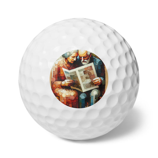 Elderly Unity Tachism Golf Balls, 6pcs - ATUH.ART