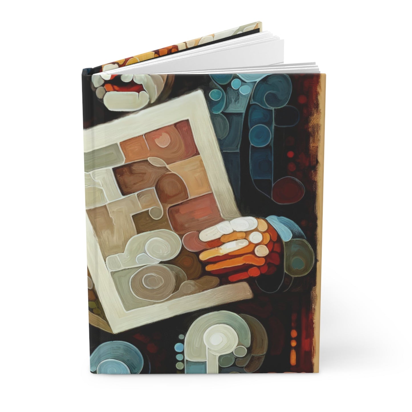 Elderly Unity Tachism Hardcover Journal Matte - ATUH.ART