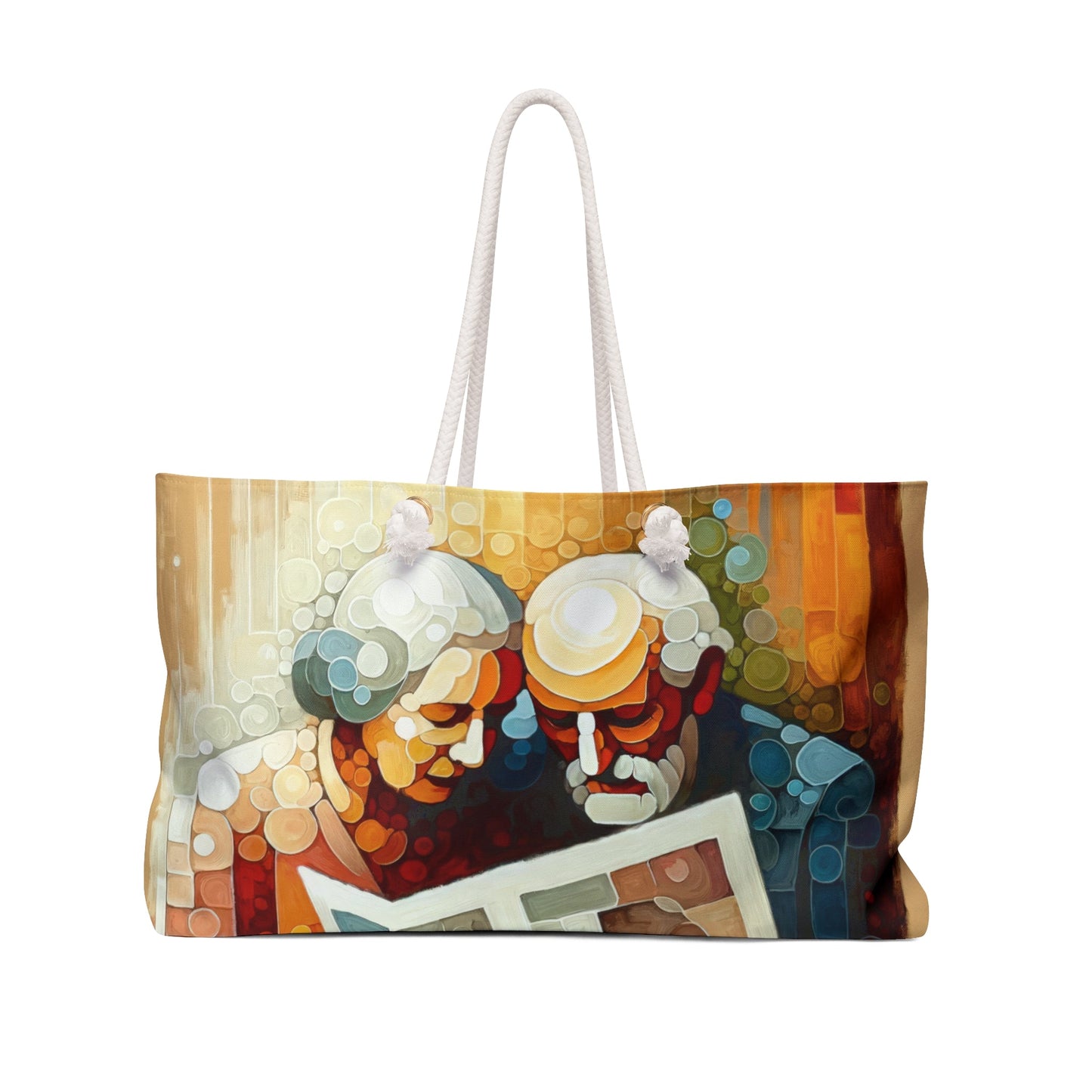 Elderly Unity Tachism Weekender Bag - ATUH.ART